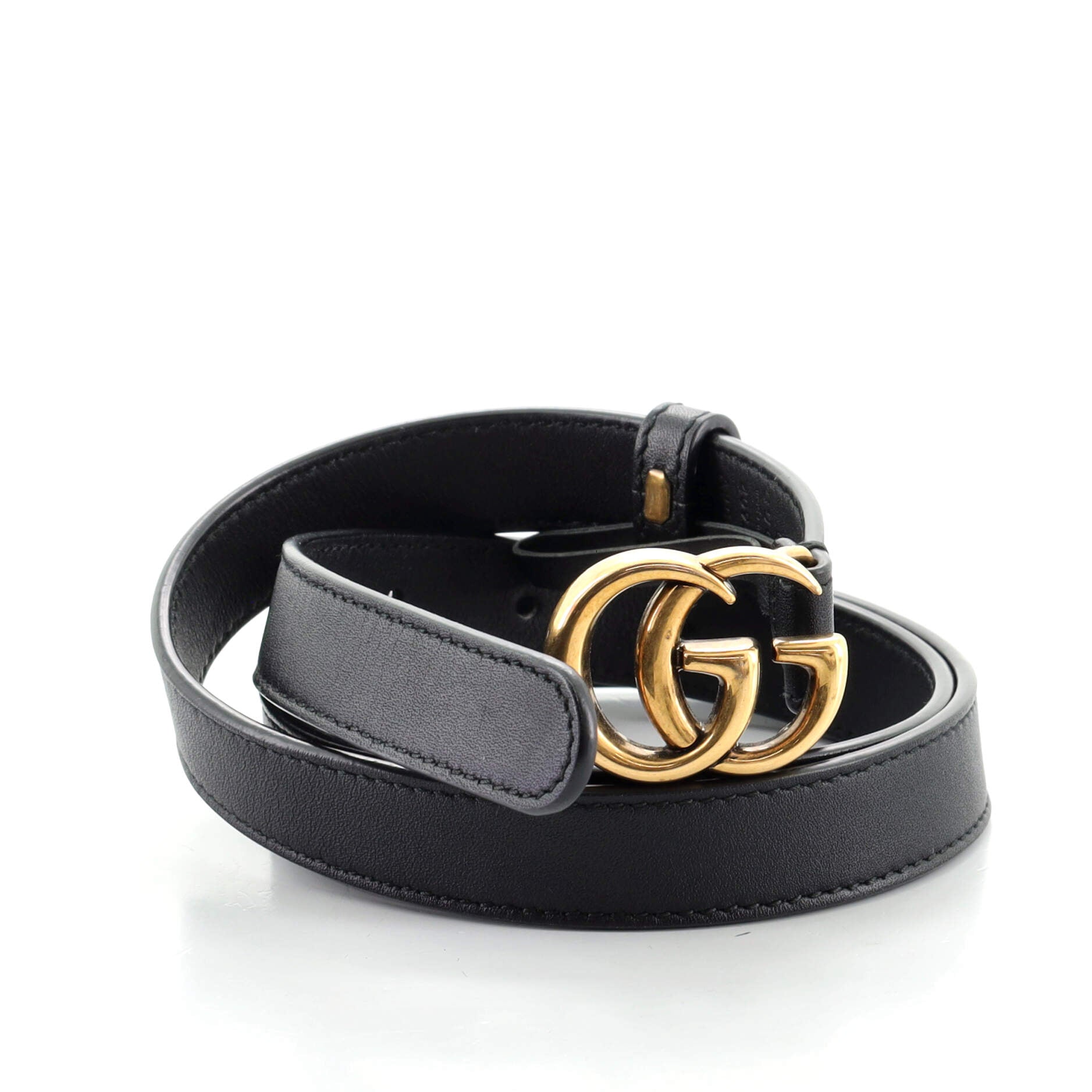 GG Marmont Belt Leather Thin 75