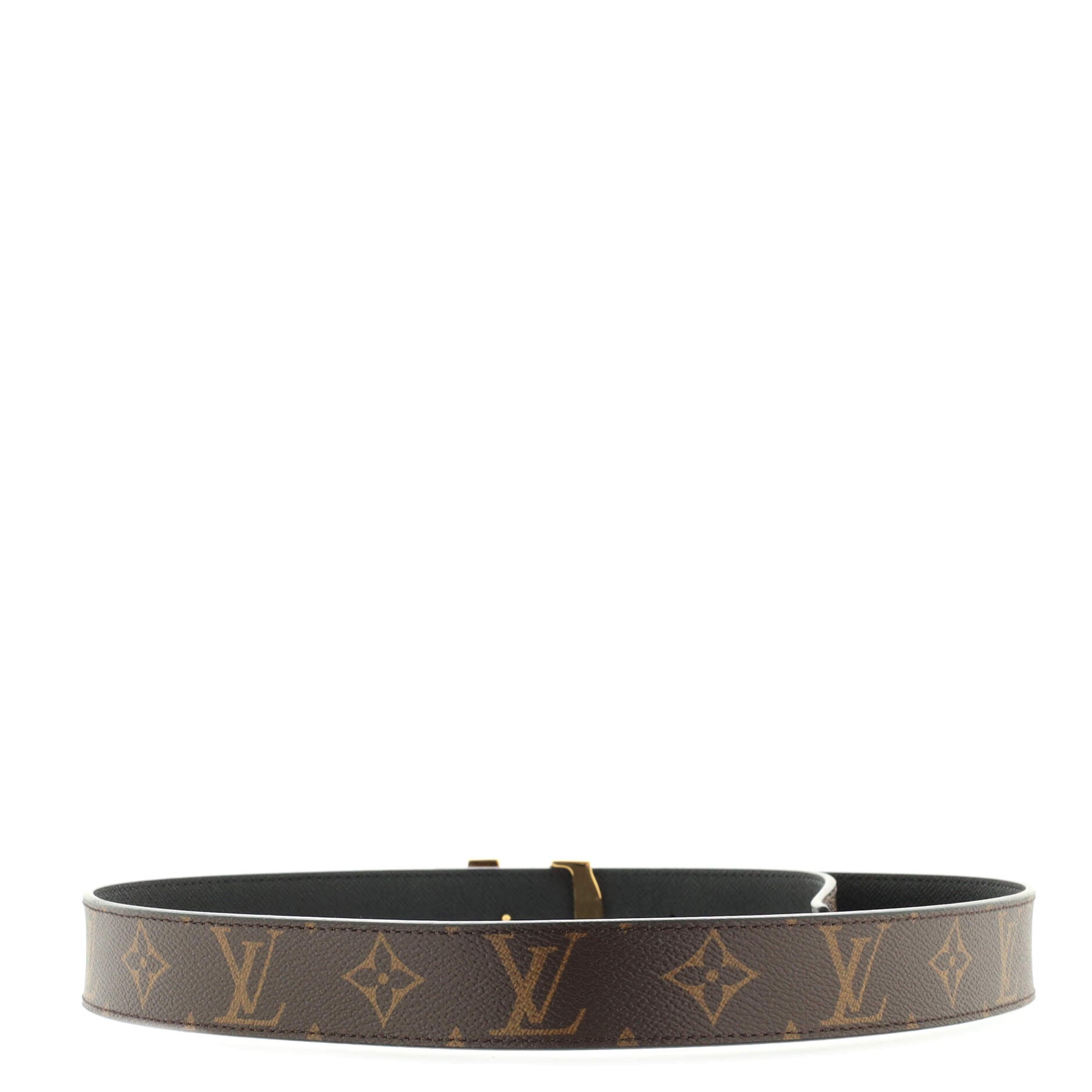 LV Initiales Reversible Belt Monogram Canvas and Leather Medium 80