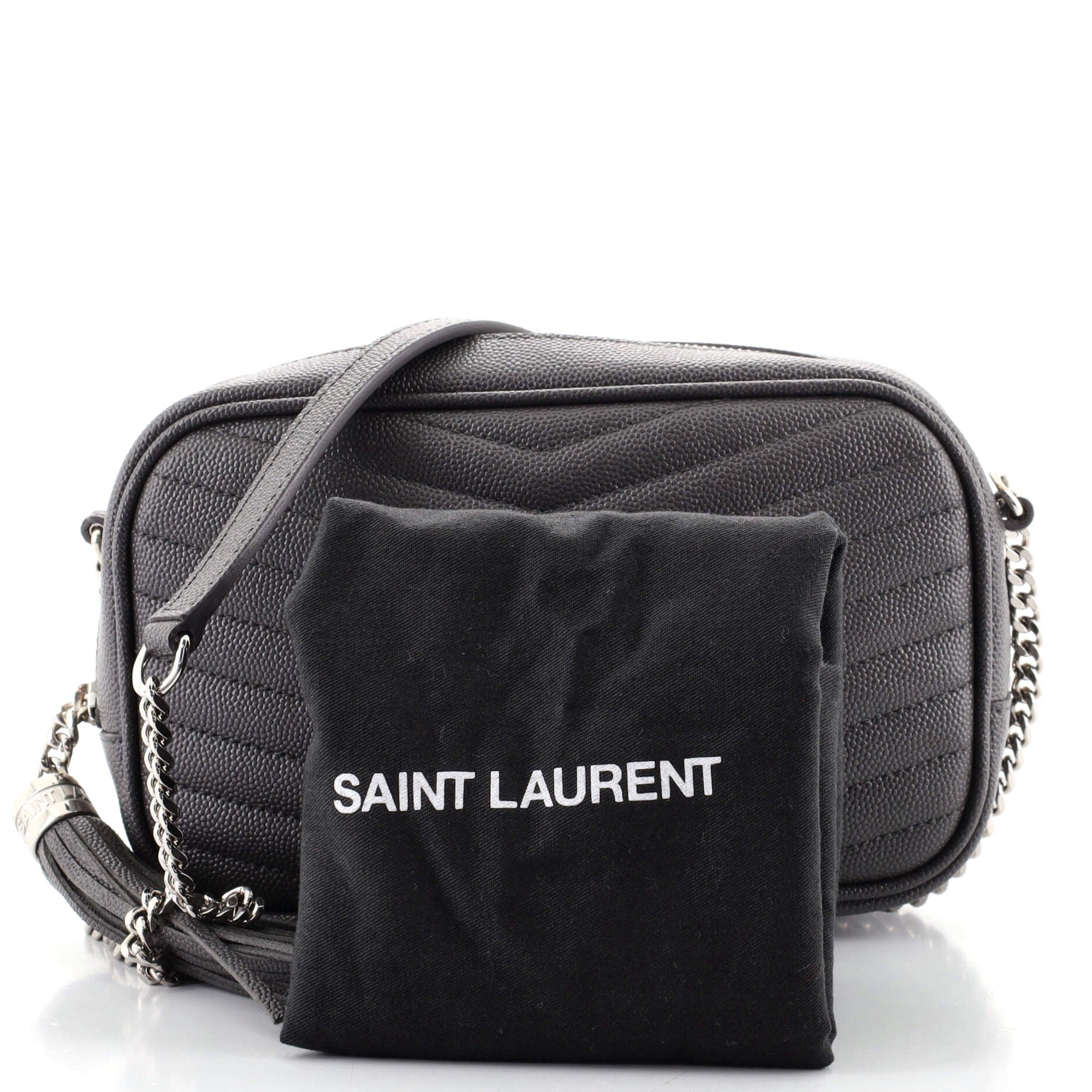 Lou Camera Bag Matelasse Chevron Leather Mini