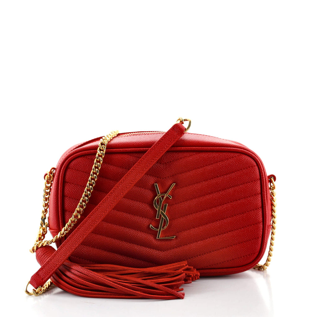 Lou Camera Bag Matelasse Chevron Leather Mini