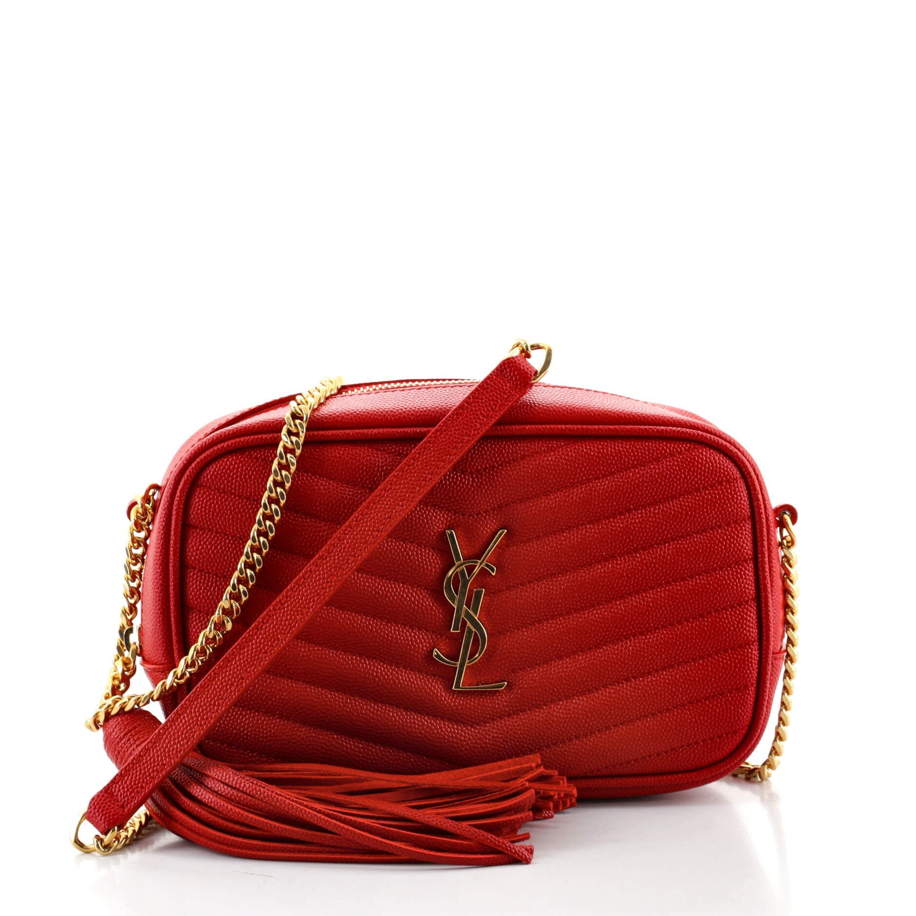 Lou Camera Bag Matelasse Chevron Leather Mini
