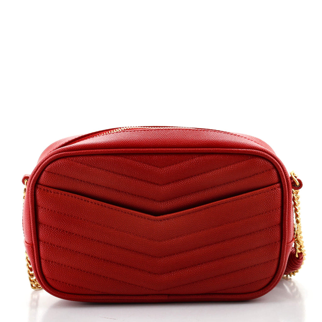 Lou Camera Bag Matelasse Chevron Leather Mini