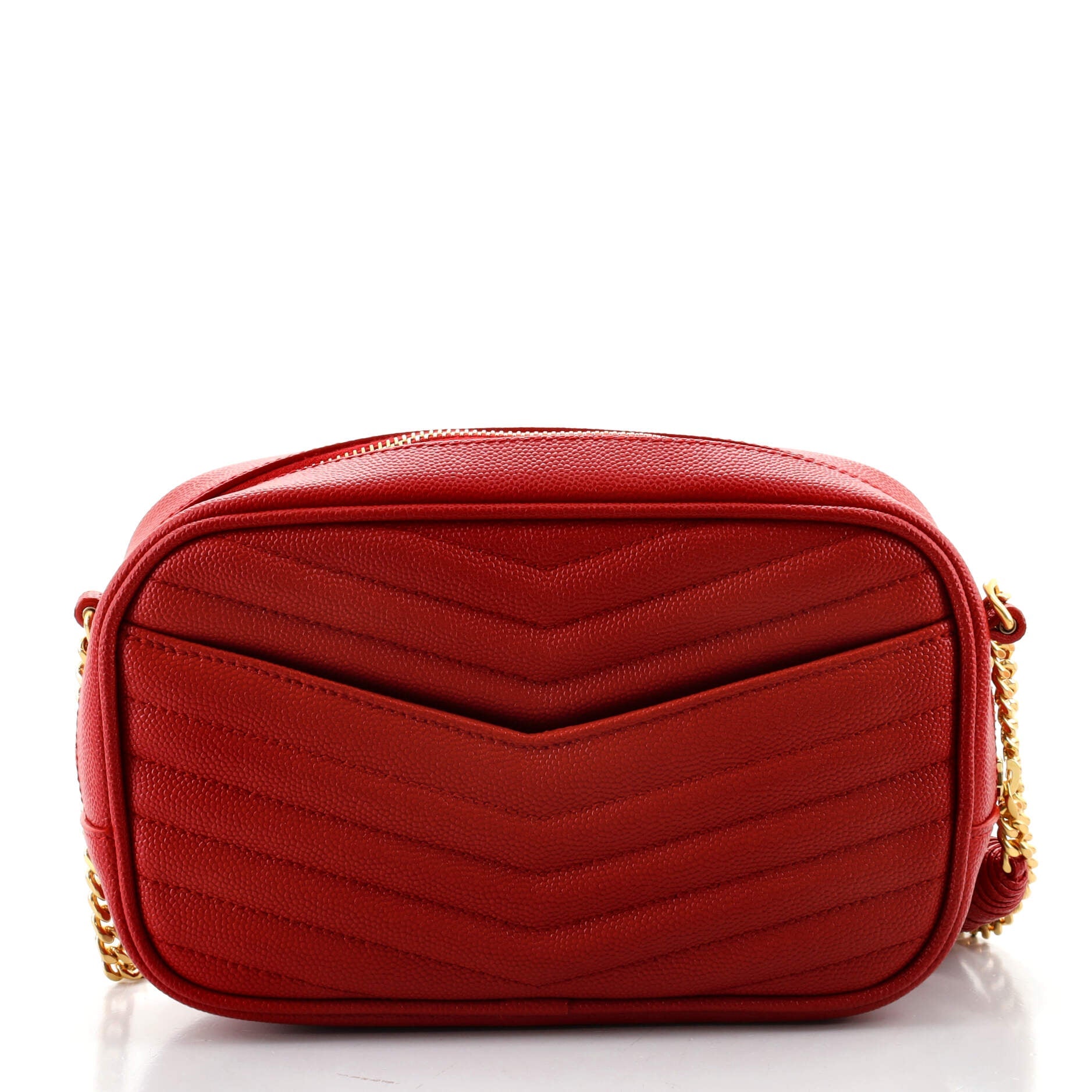 Lou Camera Bag Matelasse Chevron Leather Mini