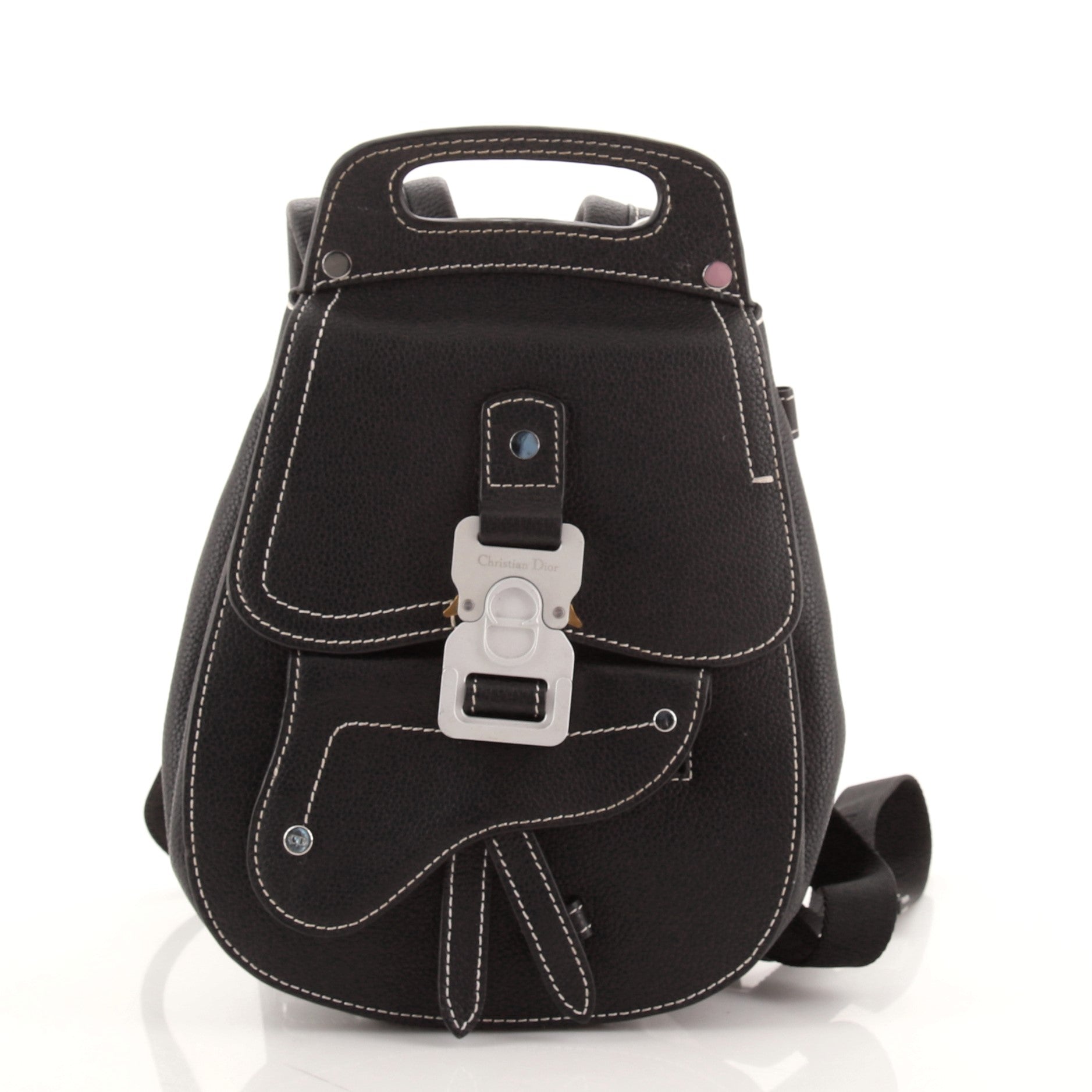 Saddle Backpack Leather Mini
