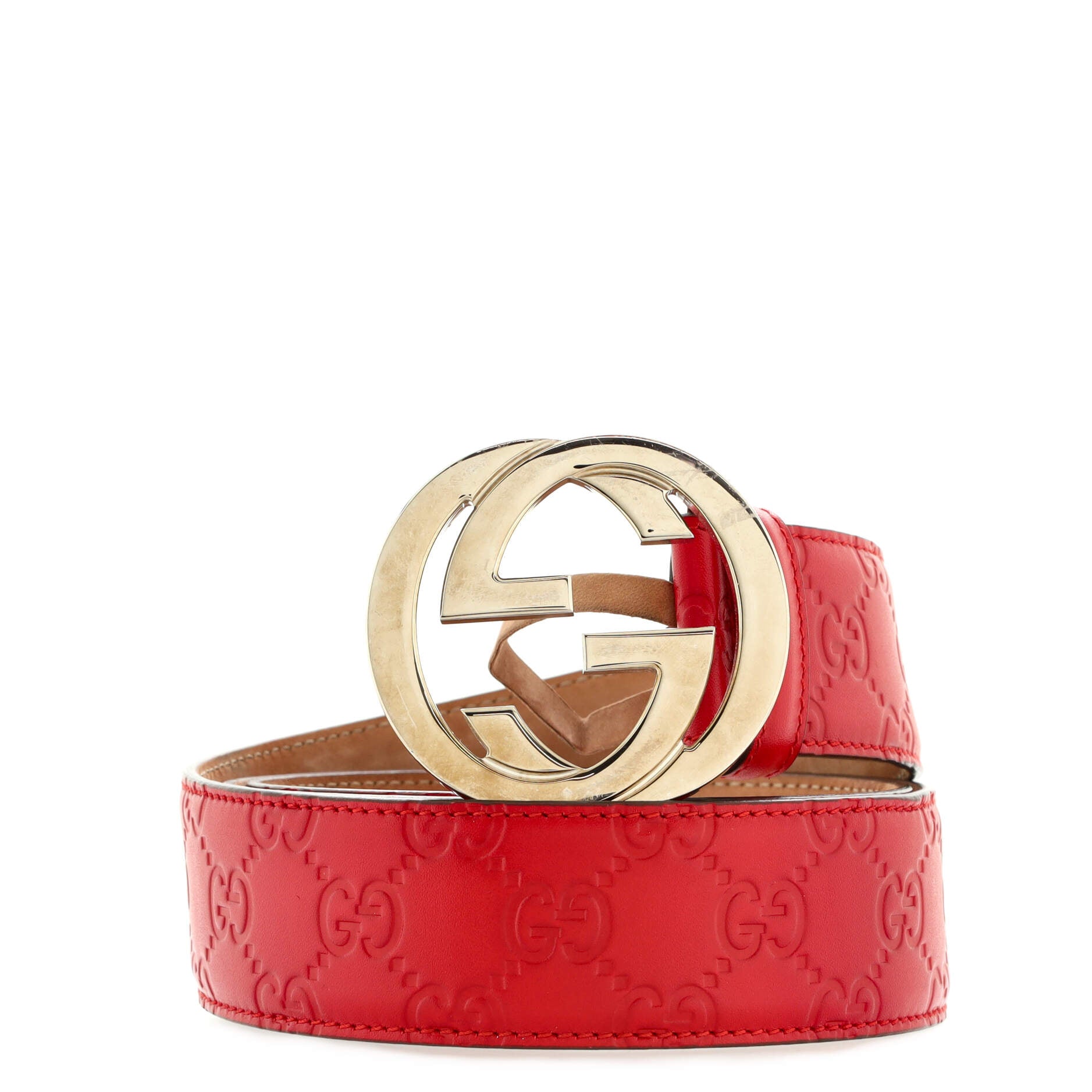 Interlocking G Belt Guccissima Leather Wide 100