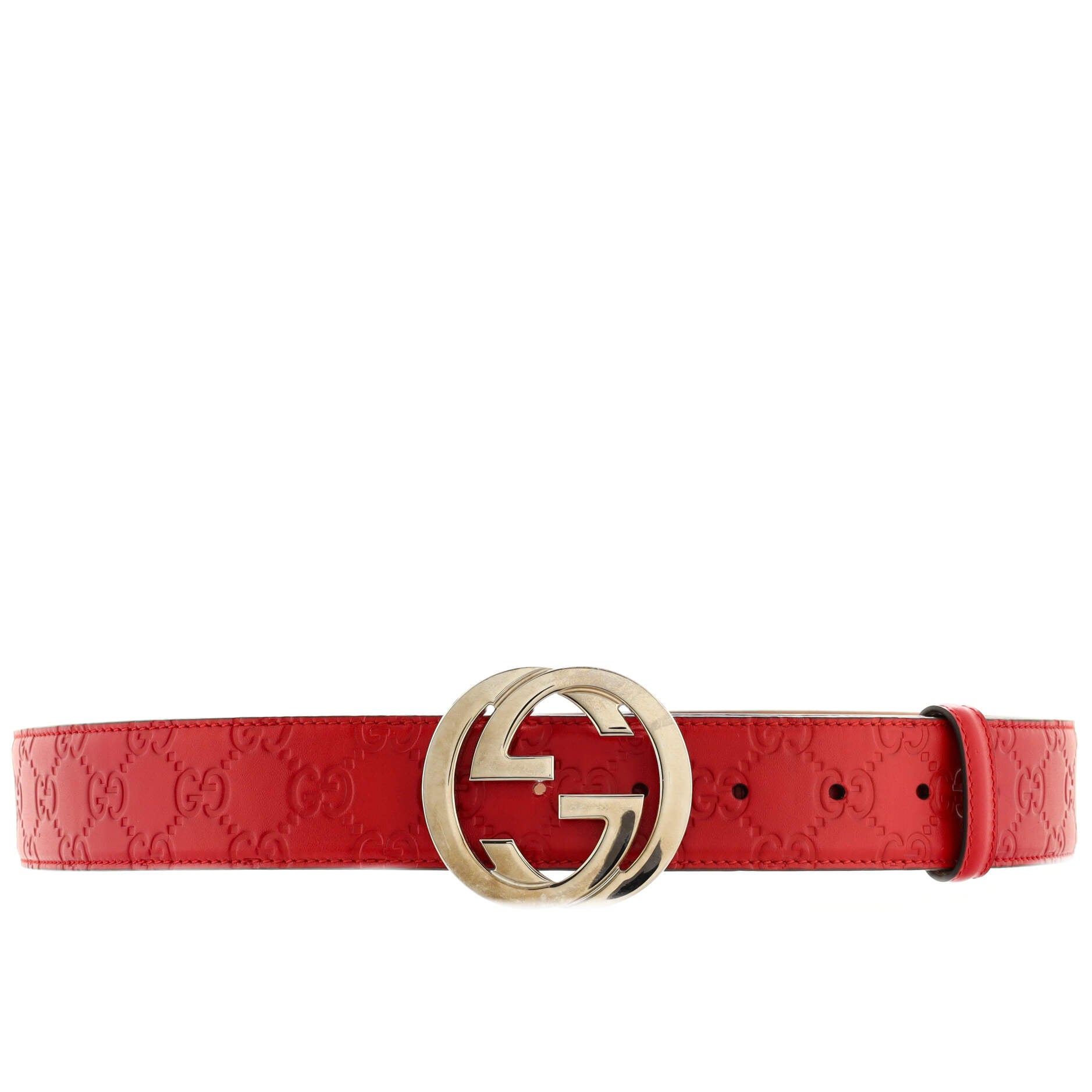 Interlocking G Belt Guccissima Leather Wide 100