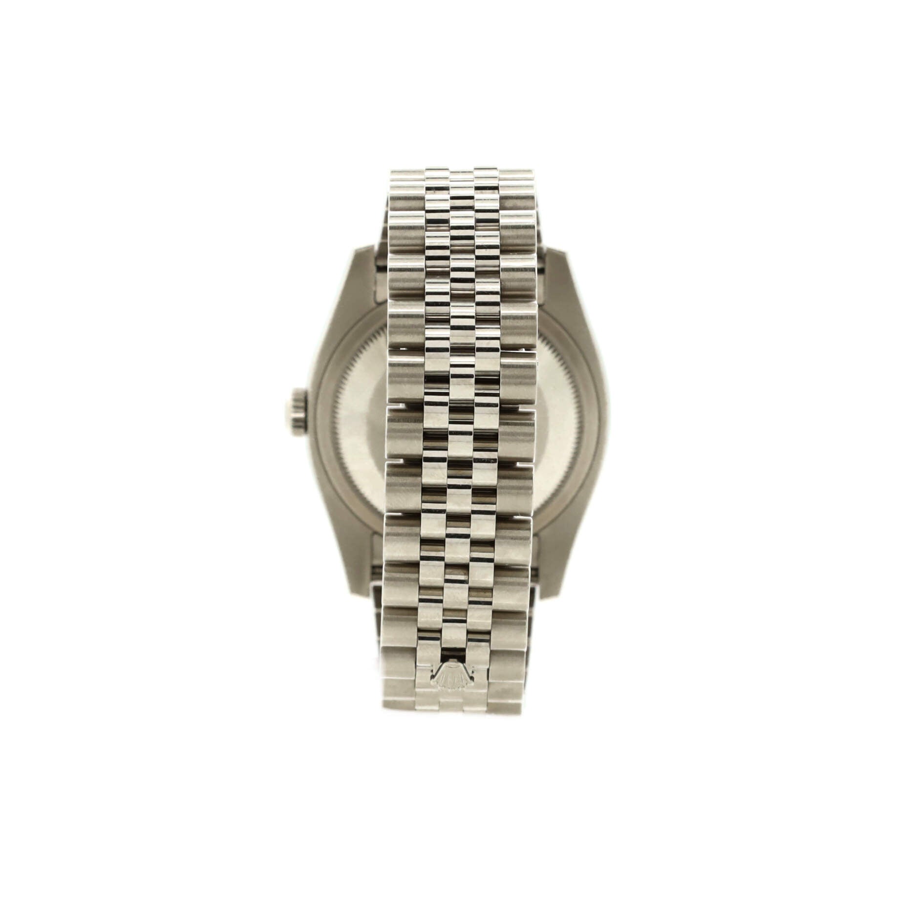Oyster Perpetual Datejust Automatic Watch Stainless Steel and White Gold with Diamond Markers and Bezel 36