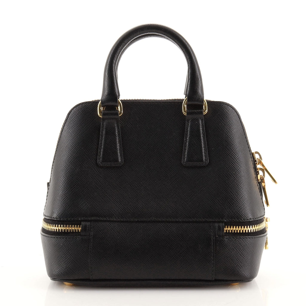 Expandable Convertible Satchel Vernice Saffiano Leather Mini
