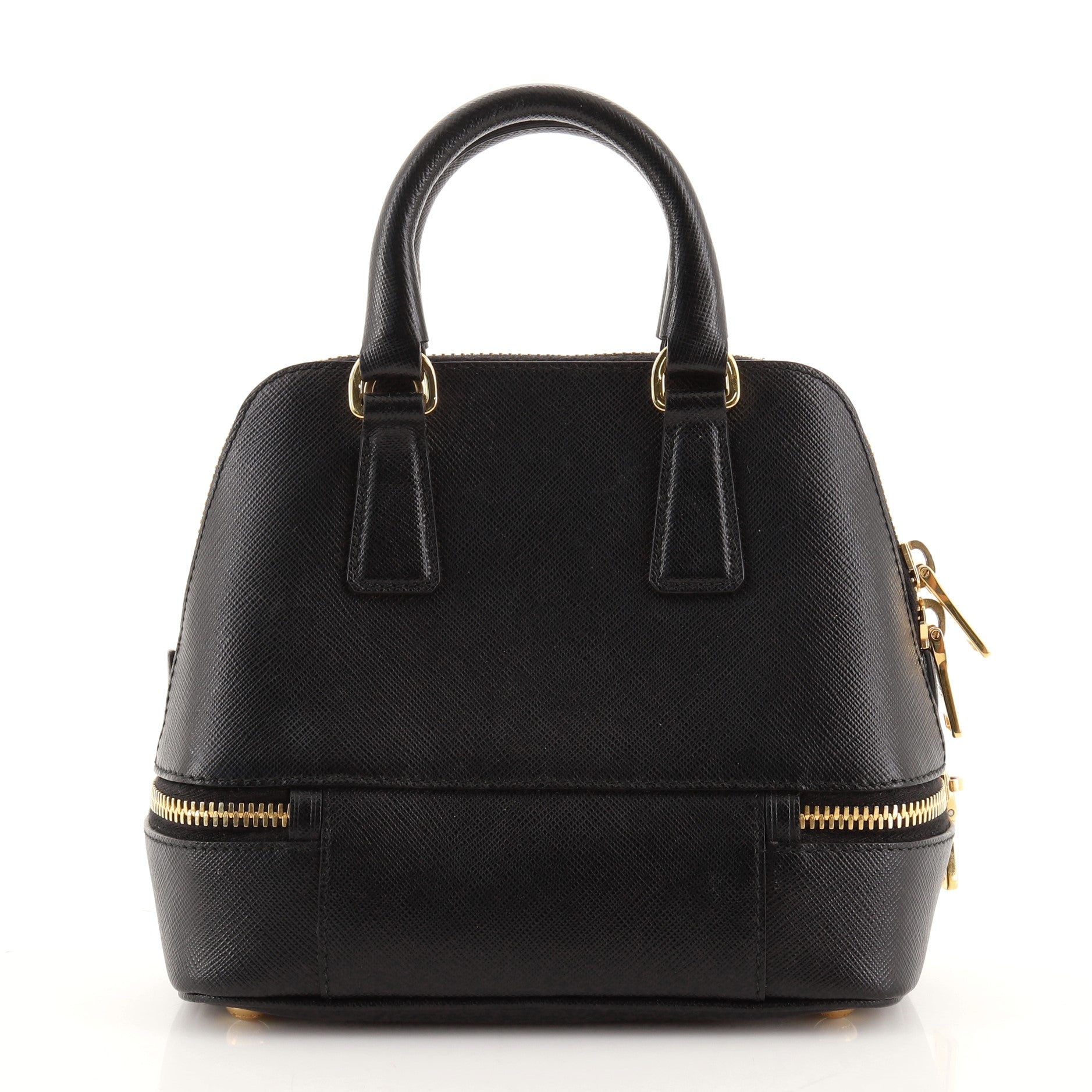 Expandable Convertible Satchel Vernice Saffiano Leather Mini