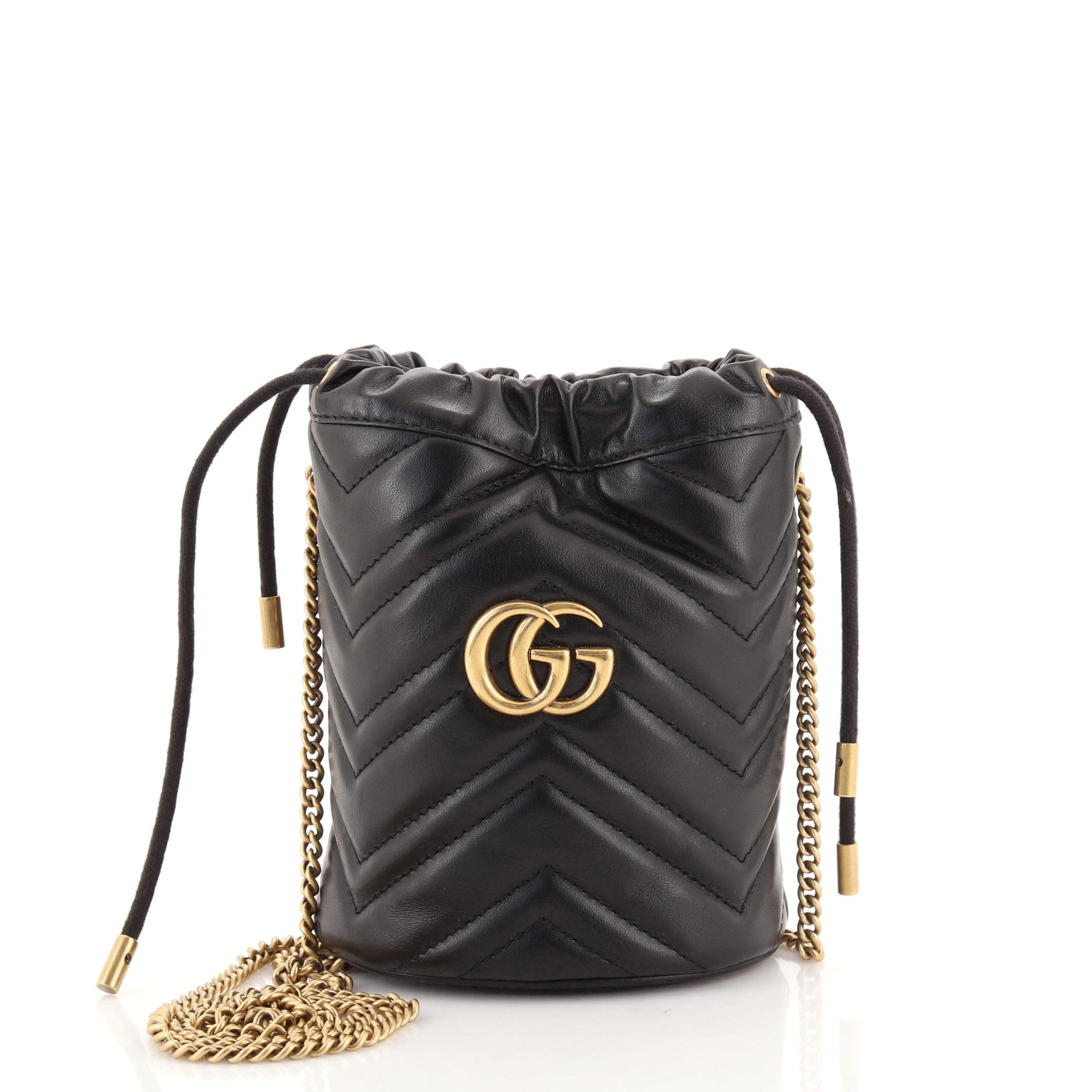 GG Marmont Bucket Bag Matelasse Leather Mini