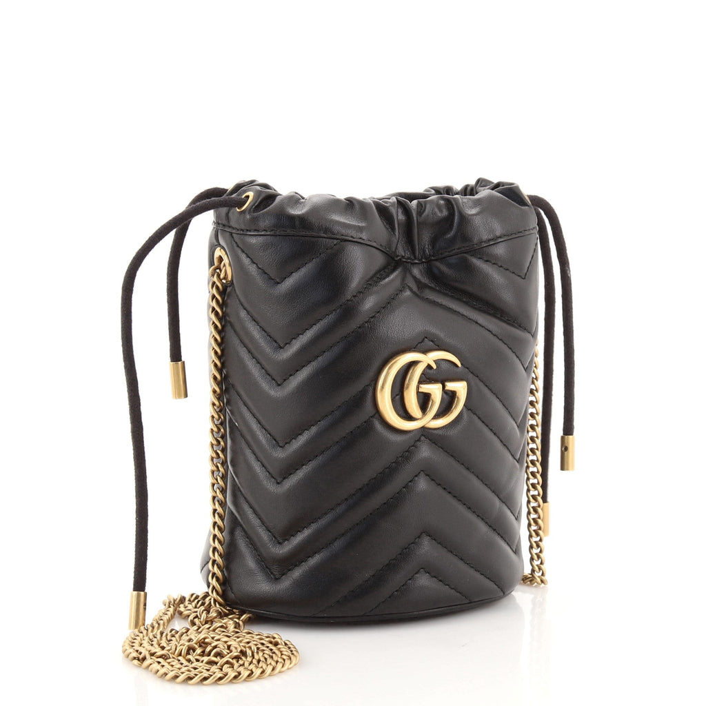 GG Marmont Bucket Bag Matelasse Leather Mini