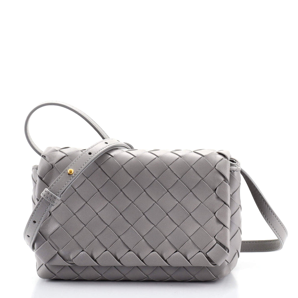 Full Flap Crossbody Bag Intrecciato Nappa Mini