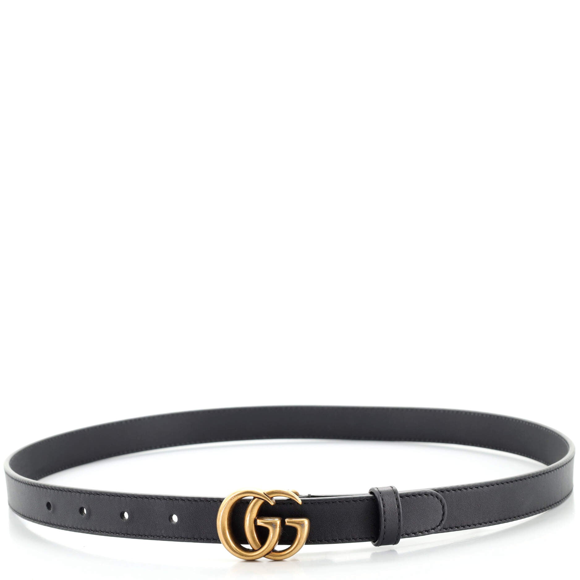 GG Marmont Belt Leather Thin 80