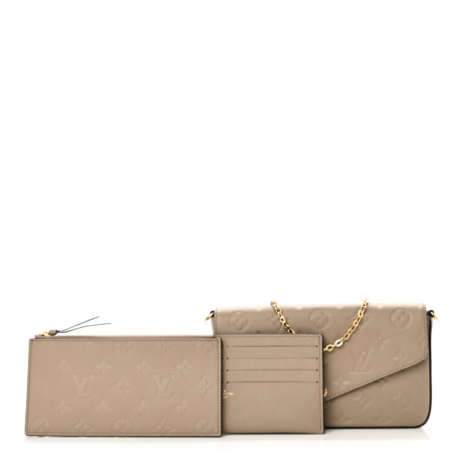 Empreinte Pochette Felicie Chain Wallet Tourterelle