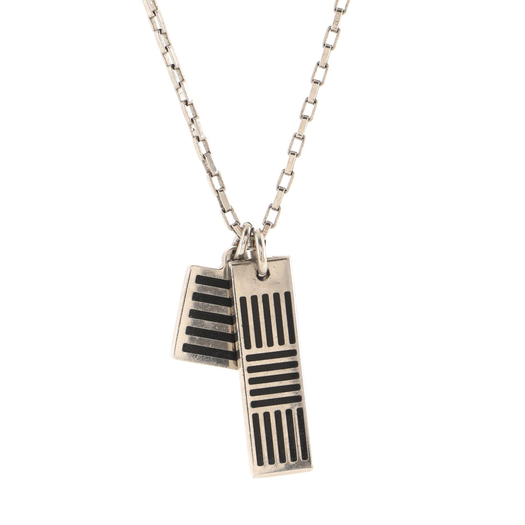 Collier Damier Colors Pendant Necklace Metal with Enamel