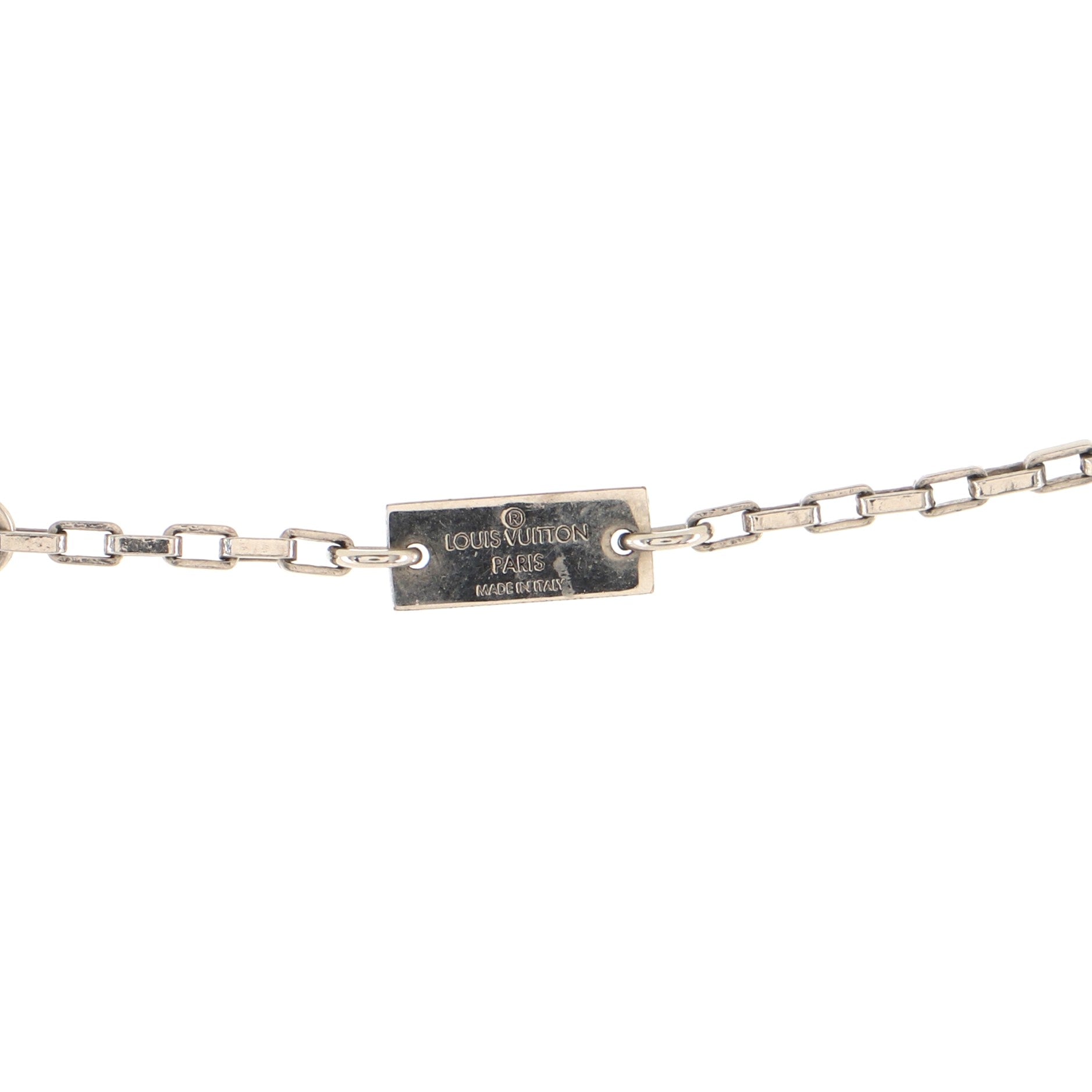 Collier Damier Colors Pendant Necklace Metal with Enamel