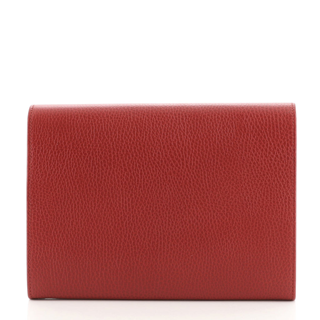 GG Marmont Flap Clutch Leather