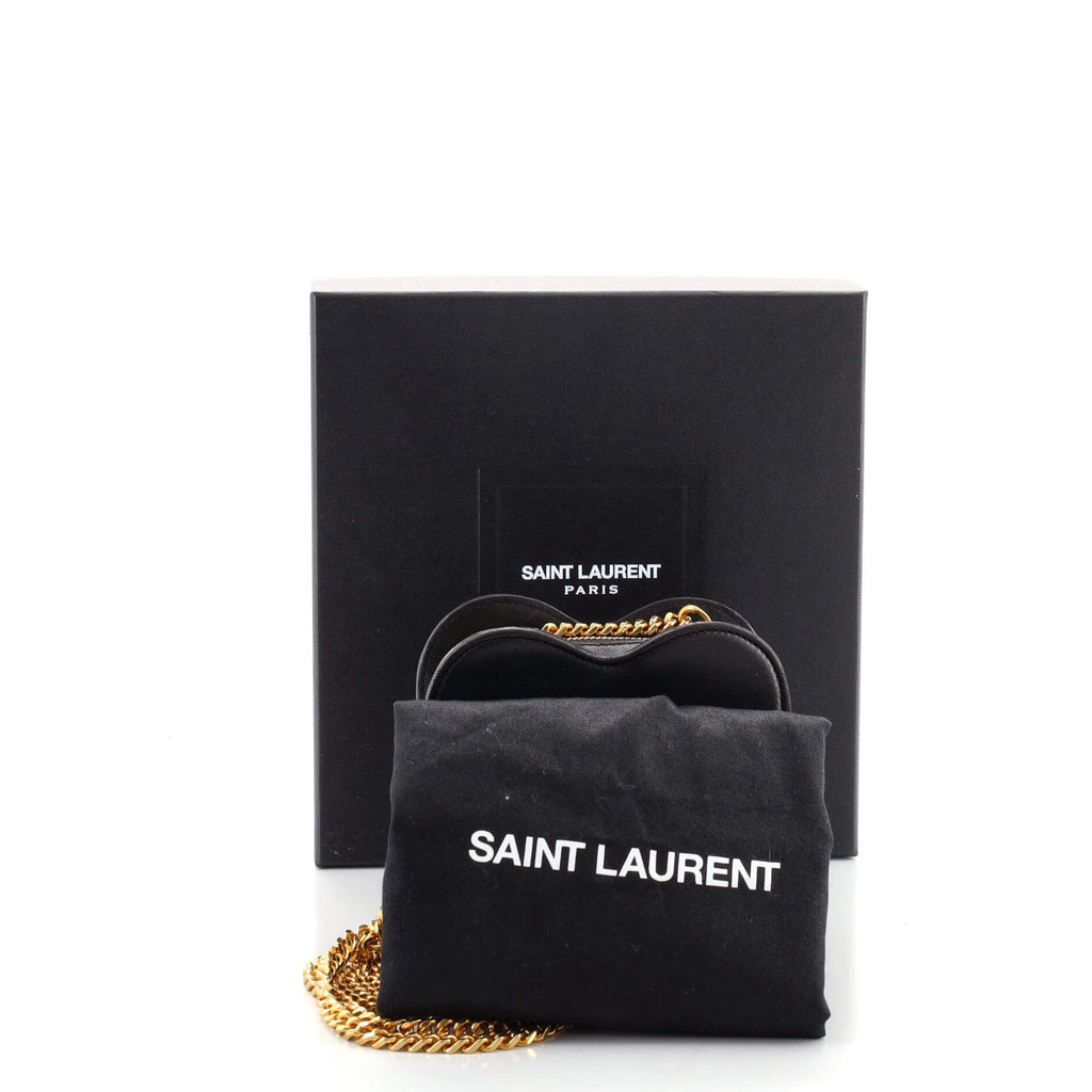 Love Heart Chain Bag Leather Mini