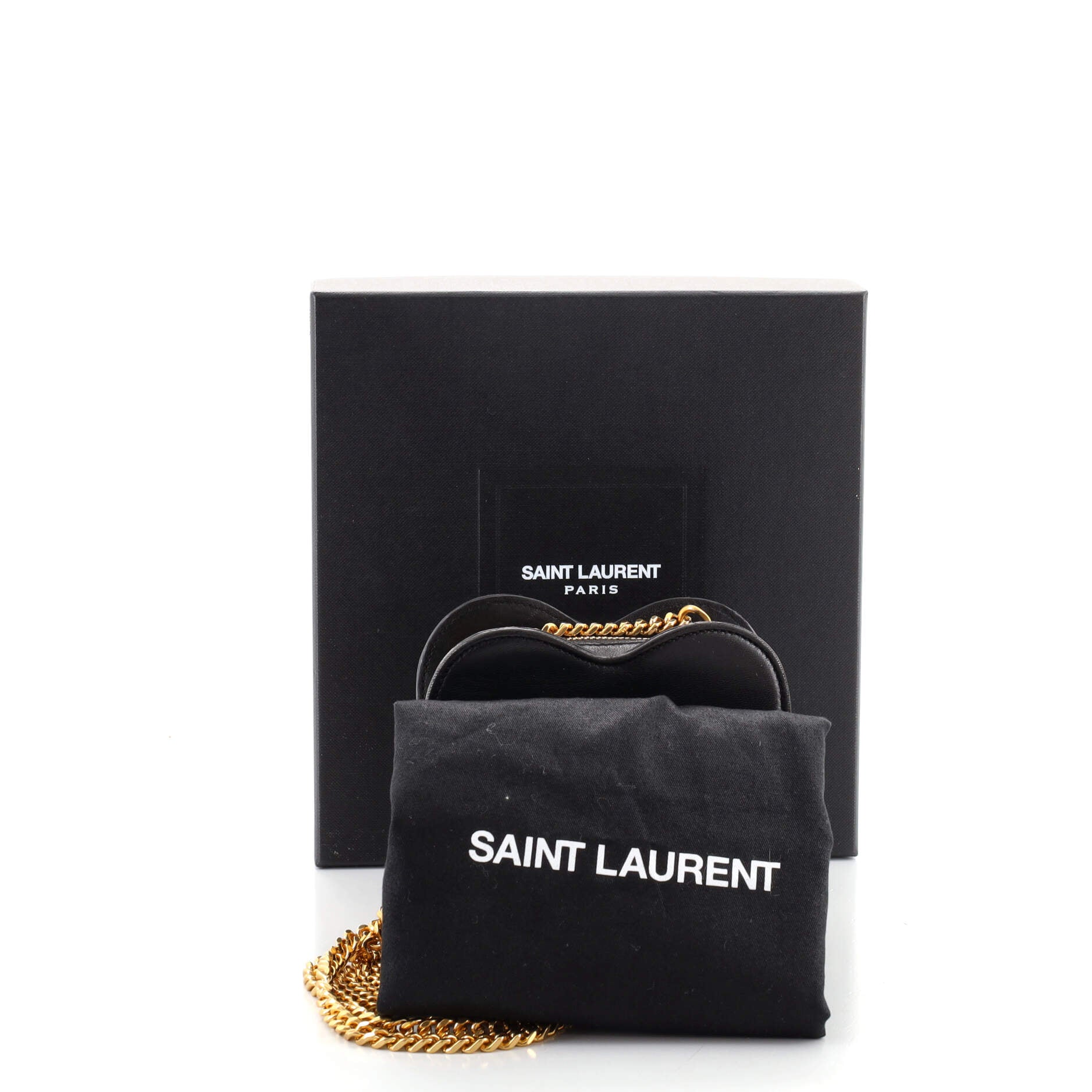 Love Heart Chain Bag Leather Mini