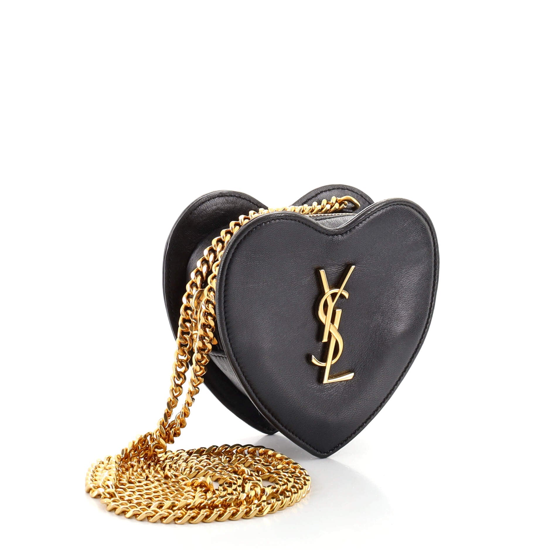 Love Heart Chain Bag Leather Mini