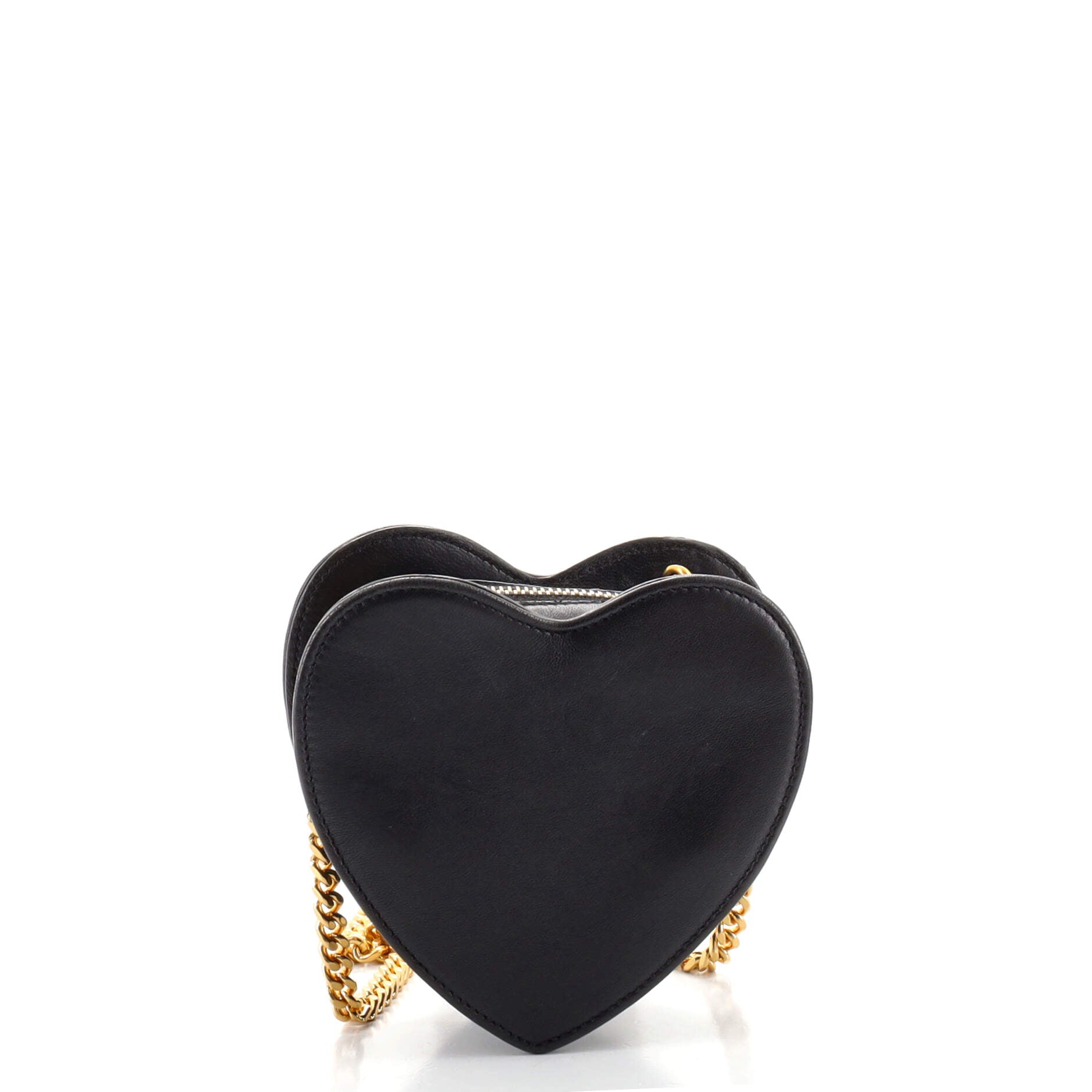 Love Heart Chain Bag Leather Mini