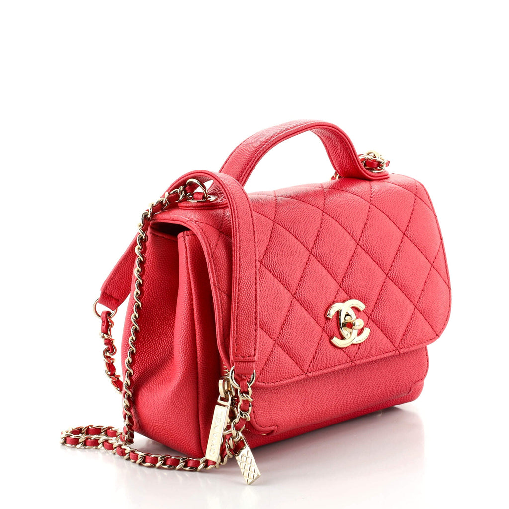 Business Affinity Flap Bag Quilted Caviar Mini