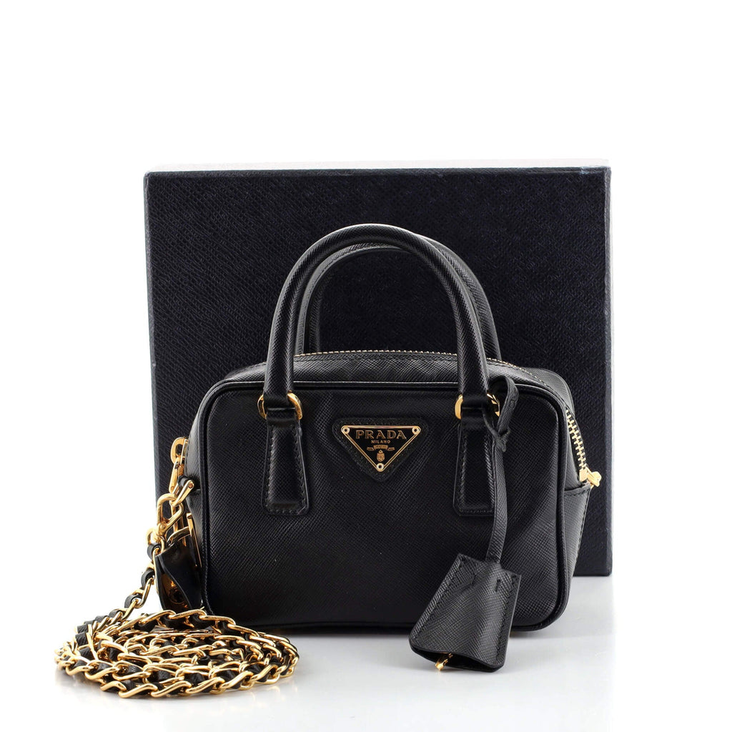 Bauletto Bag Saffiano Leather Mini