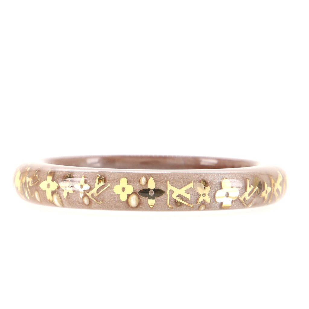 Inclusion Bangle Bracelet Resin with Crystals PM