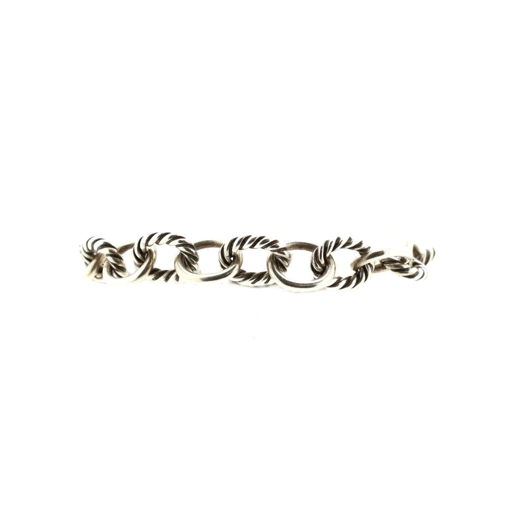Oval Link Bracelet Sterling Silver Medium