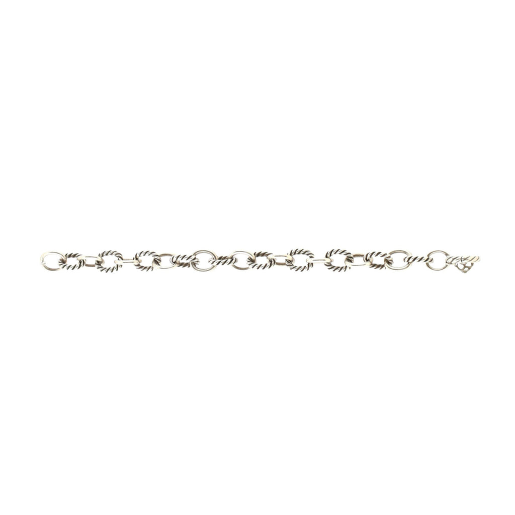 Oval Link Bracelet Sterling Silver Medium