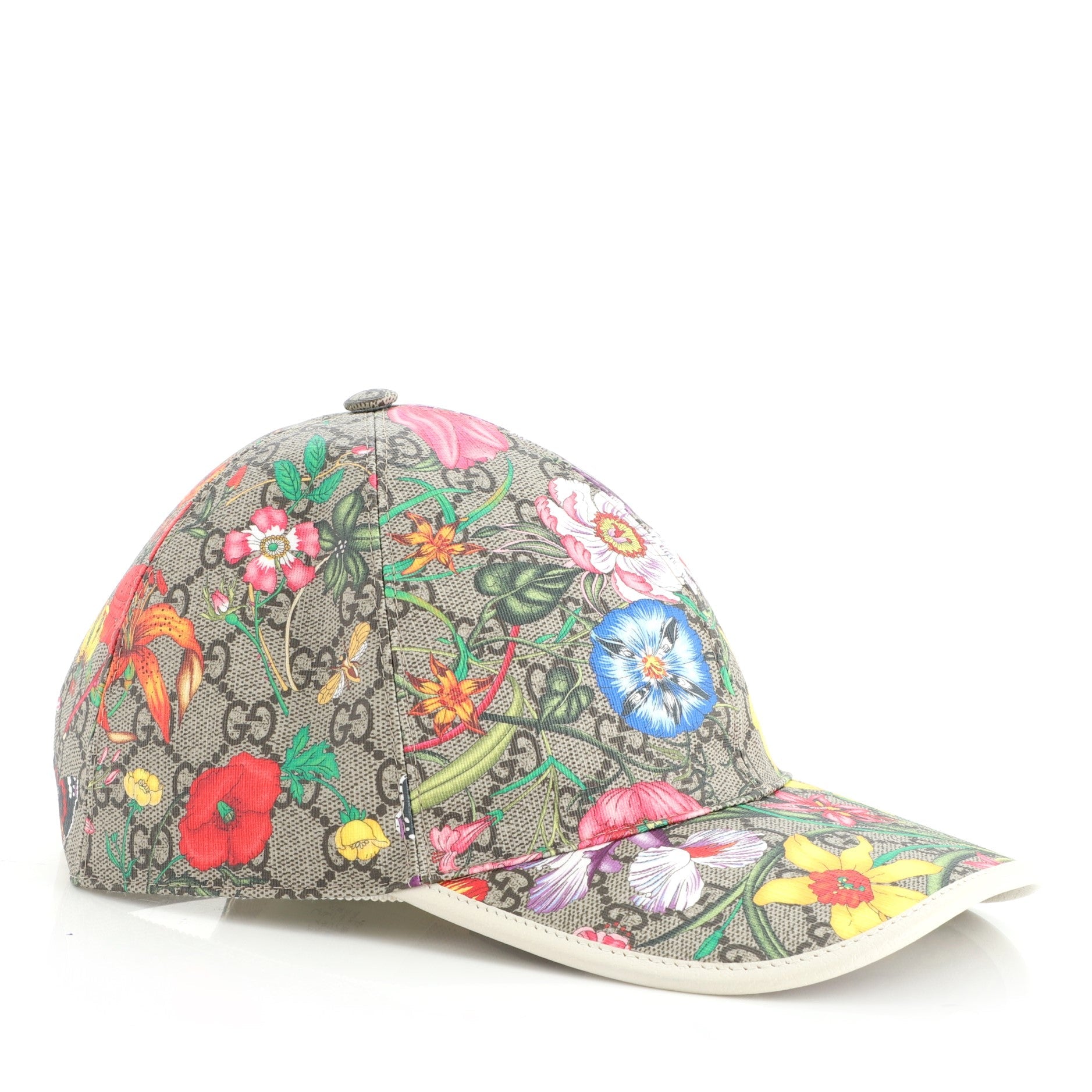 Baseball Cap Flora GG Coated Canvas Large
