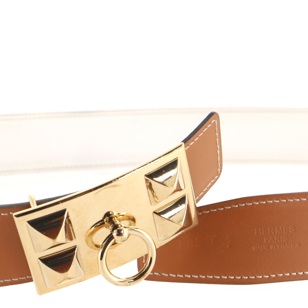 Collier de Chien Buckle Reversible Belt Leather Medium 100