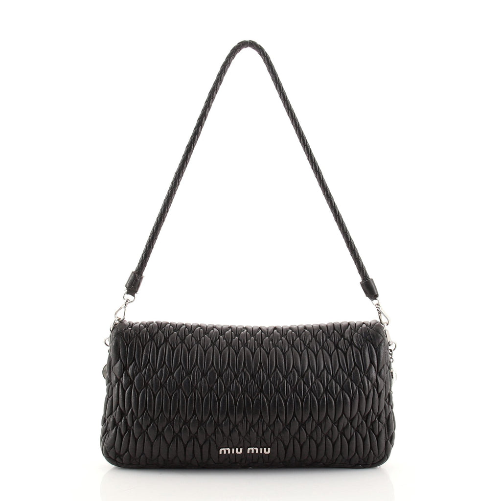 Crystal Clutch Matelasse Leather Medium