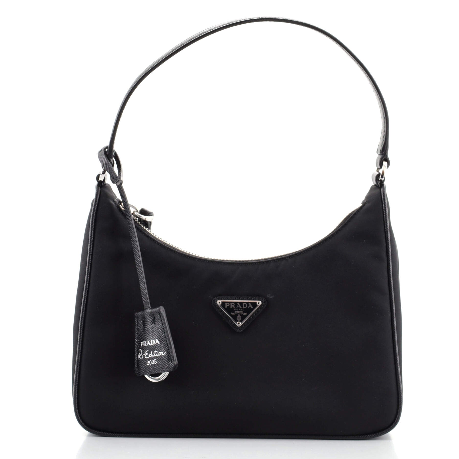 Re-Edition 2005 Hobo Tessuto with Saffiano Leather Mini