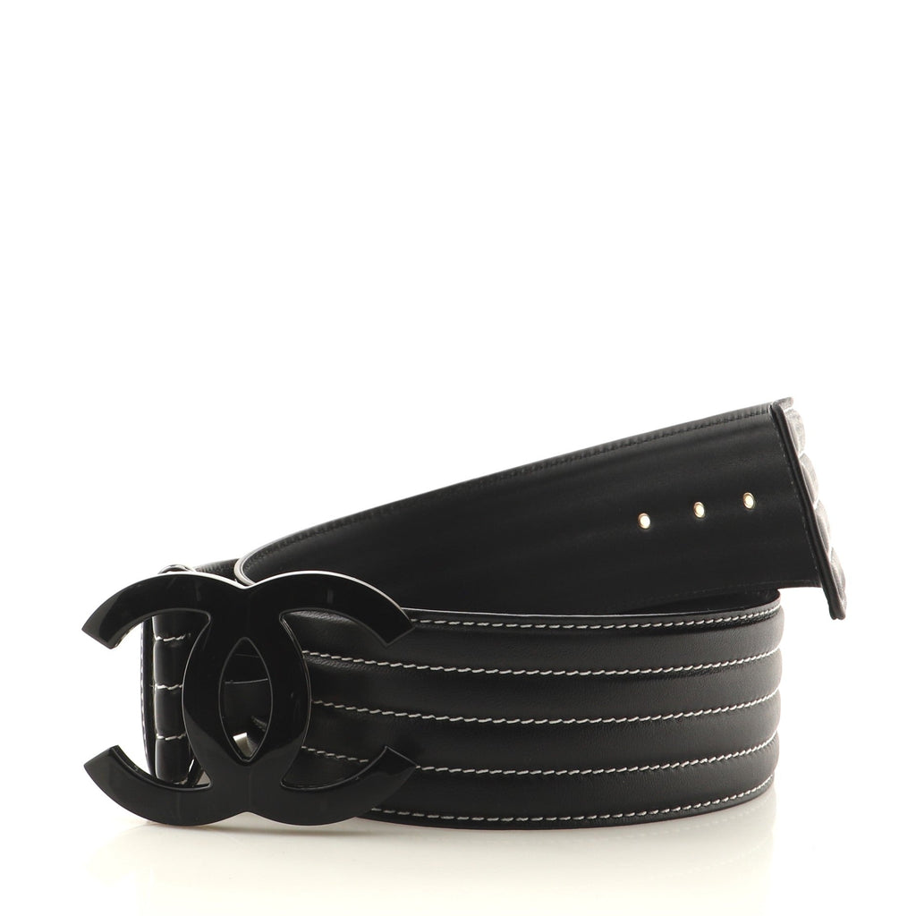 CC Belt Resin and Quilted Leather Wide 90
