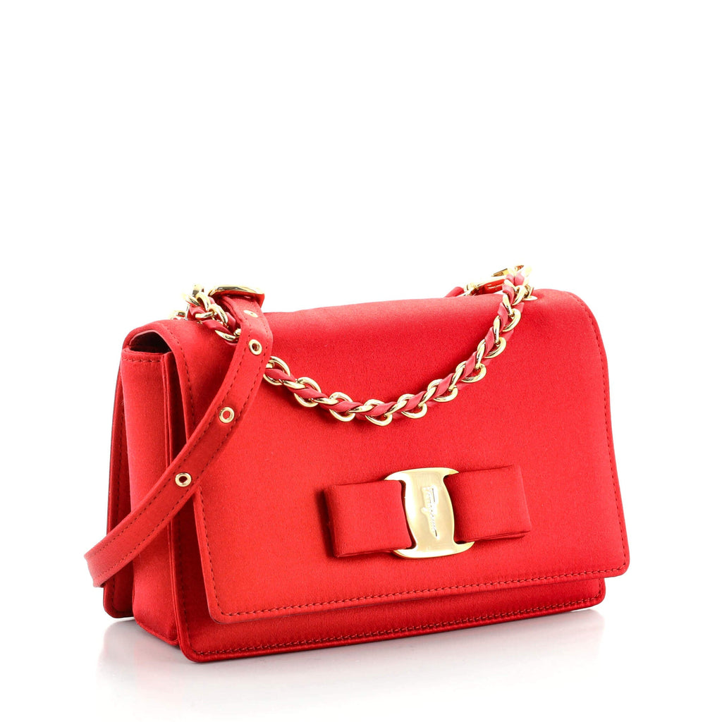 Ginny Convertible Shoulder Bag Satin Mini