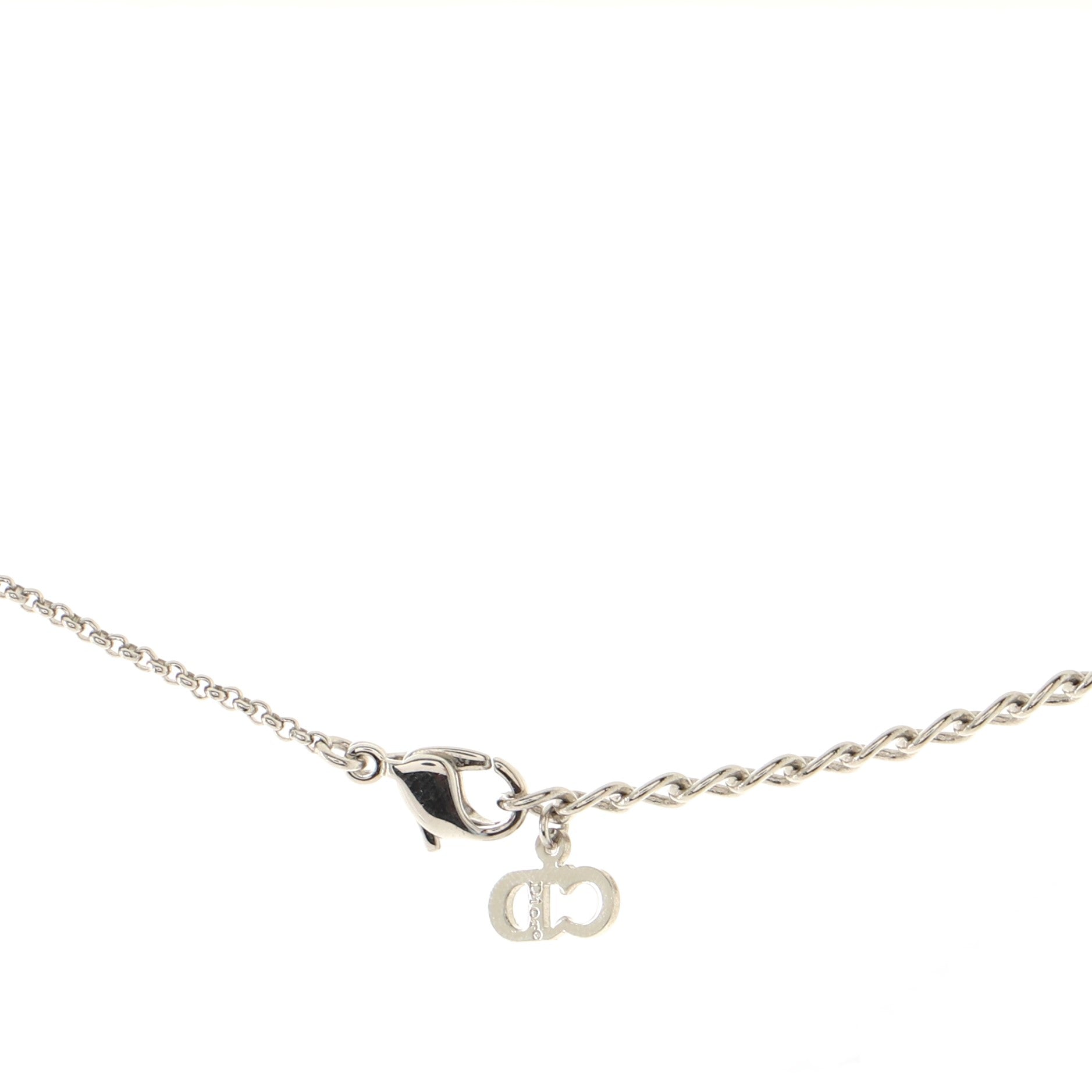 CD Cube Charms Pendant Necklace Metal with Crystals