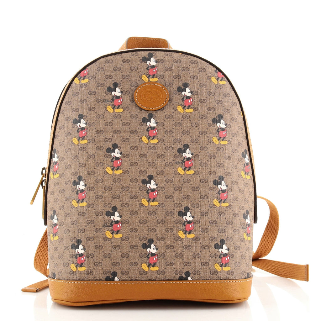 Disney Mickey Mouse Backpack Printed Mini GG Coated Canvas Small