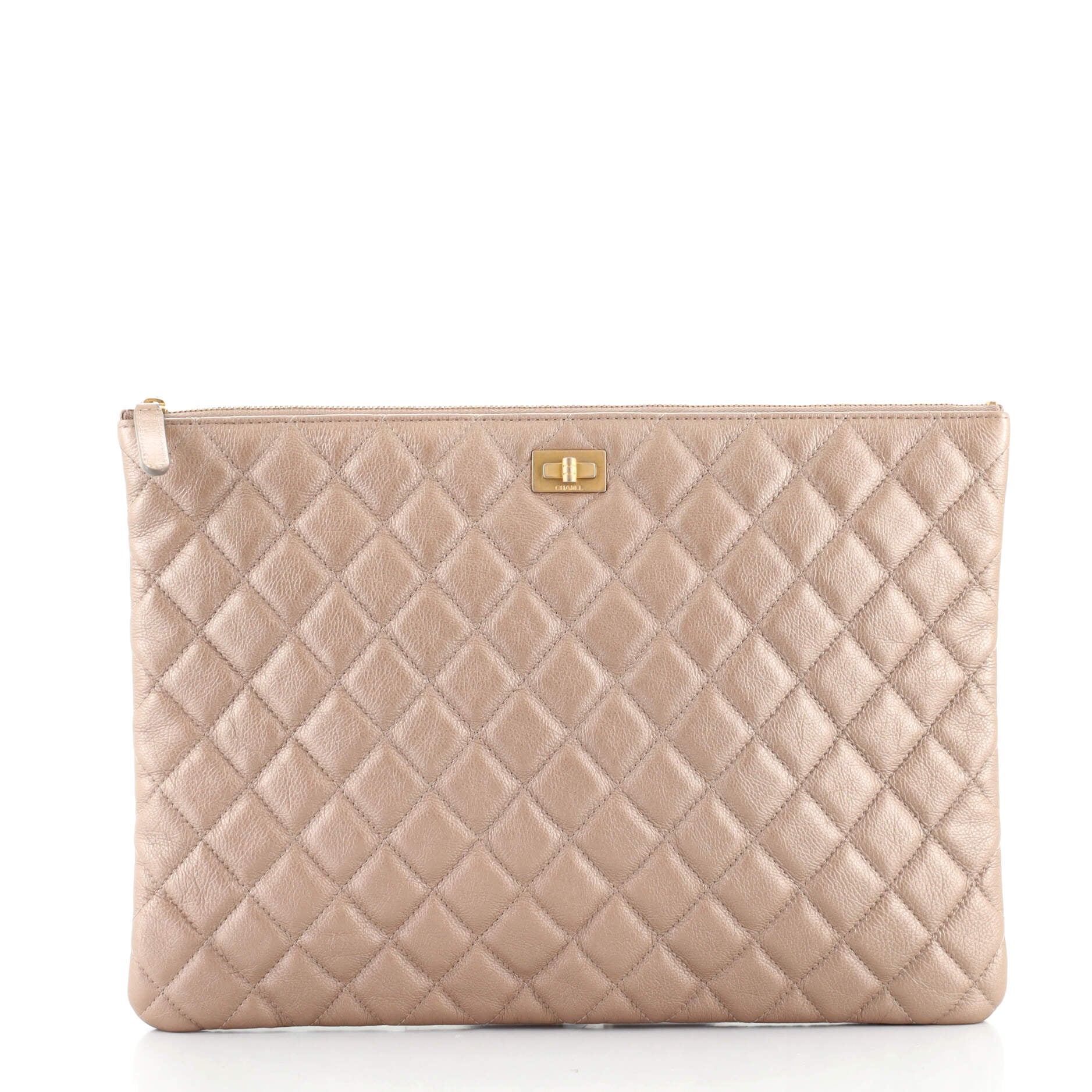 Reissue 2.55 O Case Clutch Quilted Grained Calfskin Large