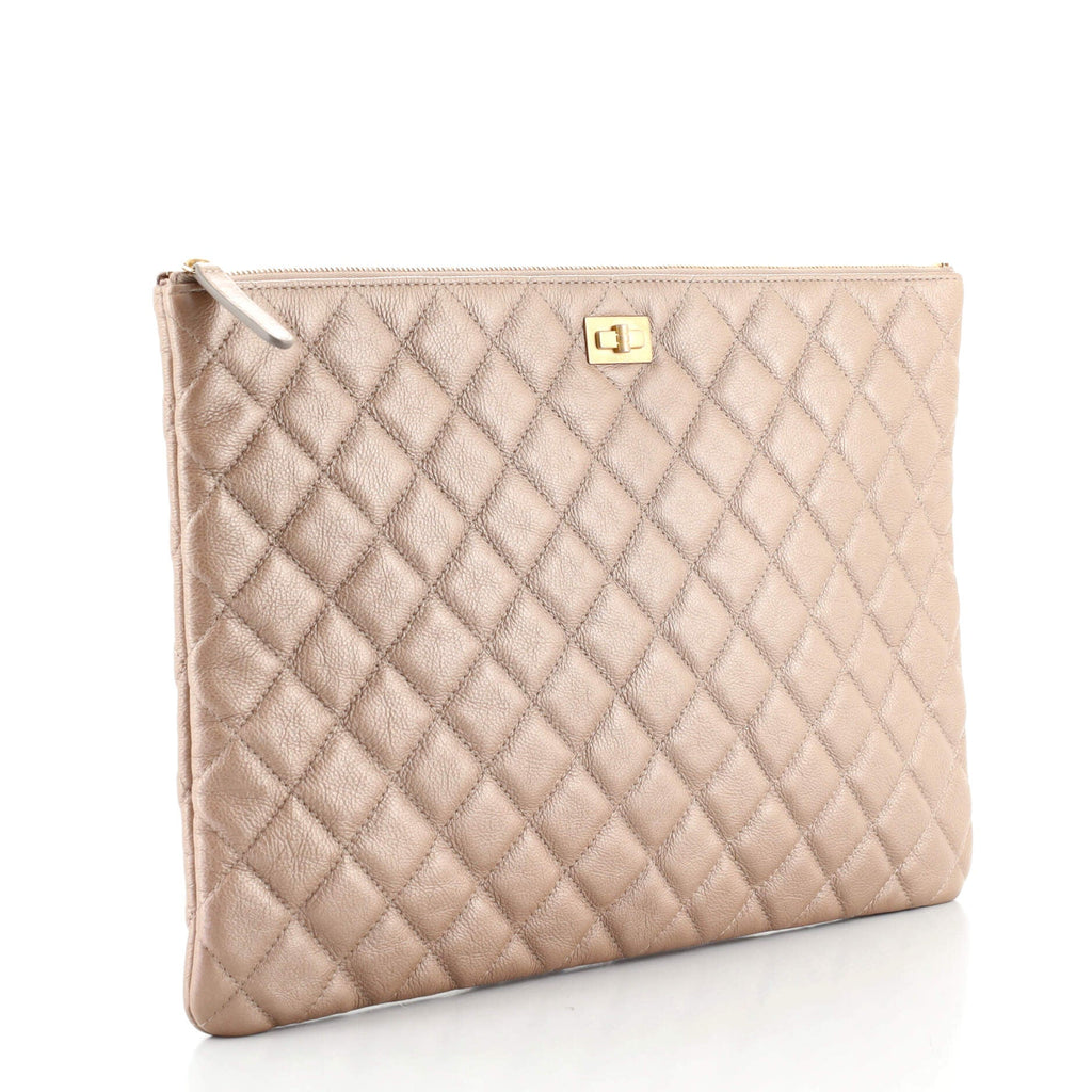 Reissue 2.55 O Case Clutch Quilted Grained Calfskin Large