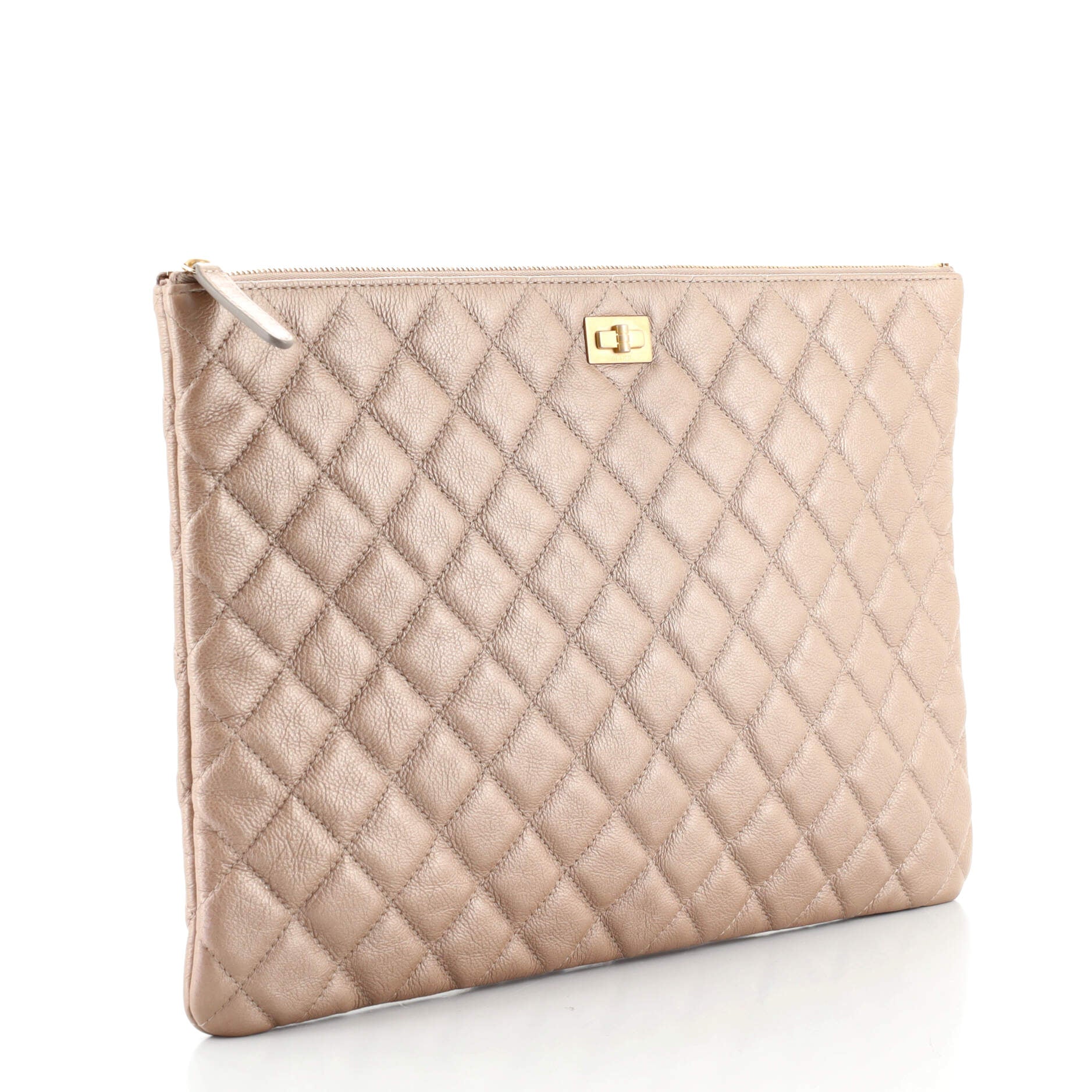 Reissue 2.55 O Case Clutch Quilted Grained Calfskin Large