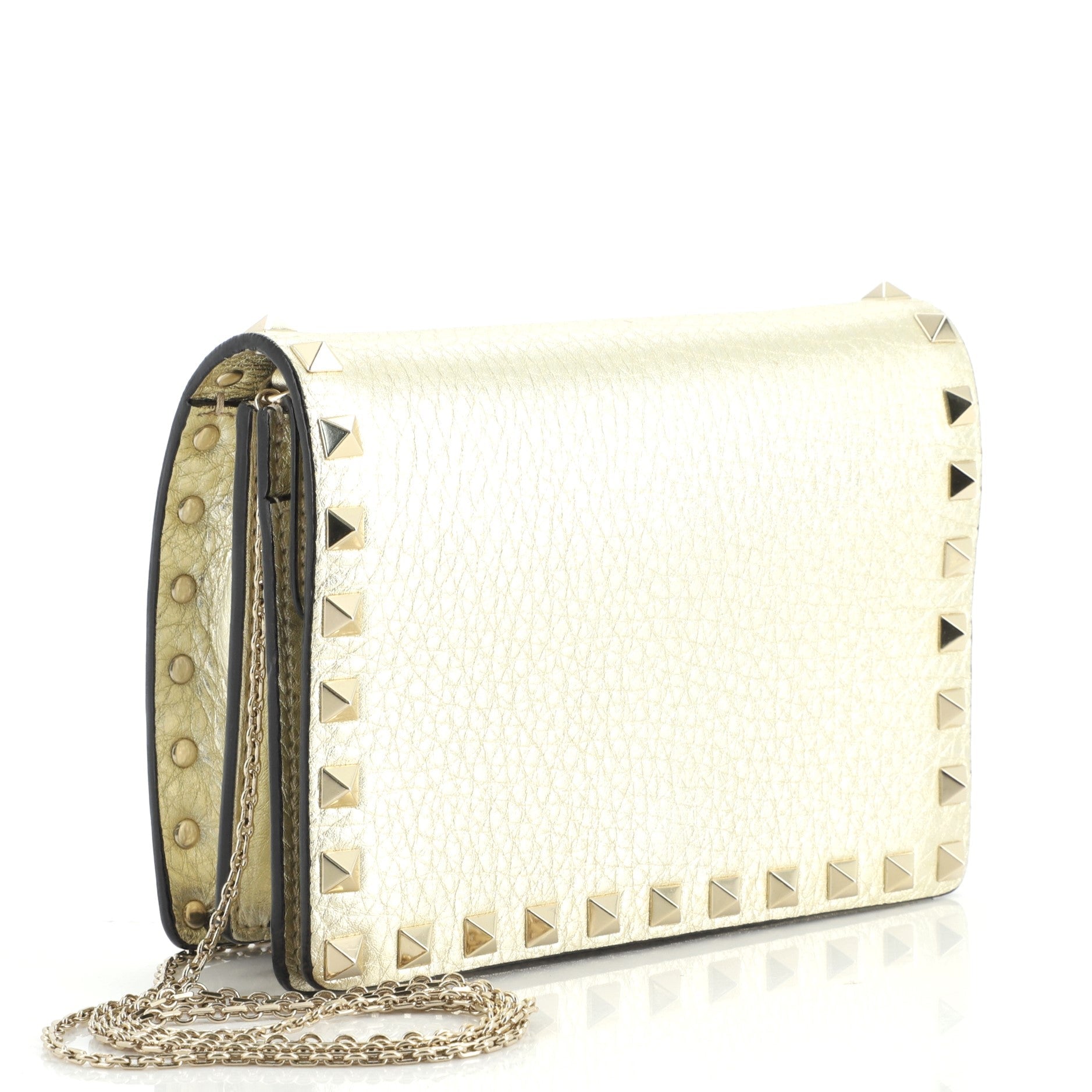 Rockstud Pouch Crossbody Bag Leather Mini
