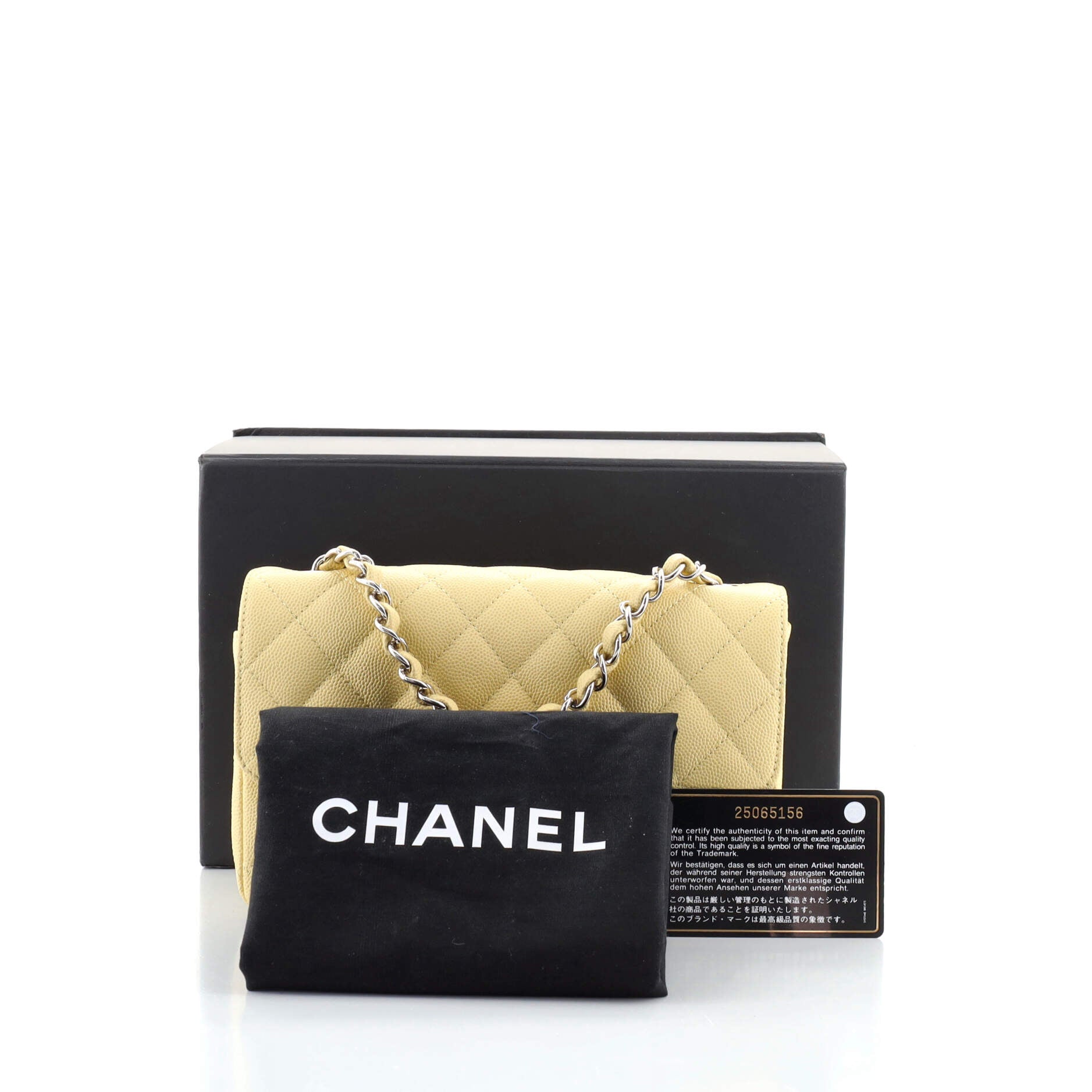 Classic Single Flap Bag Quilted Caviar Mini