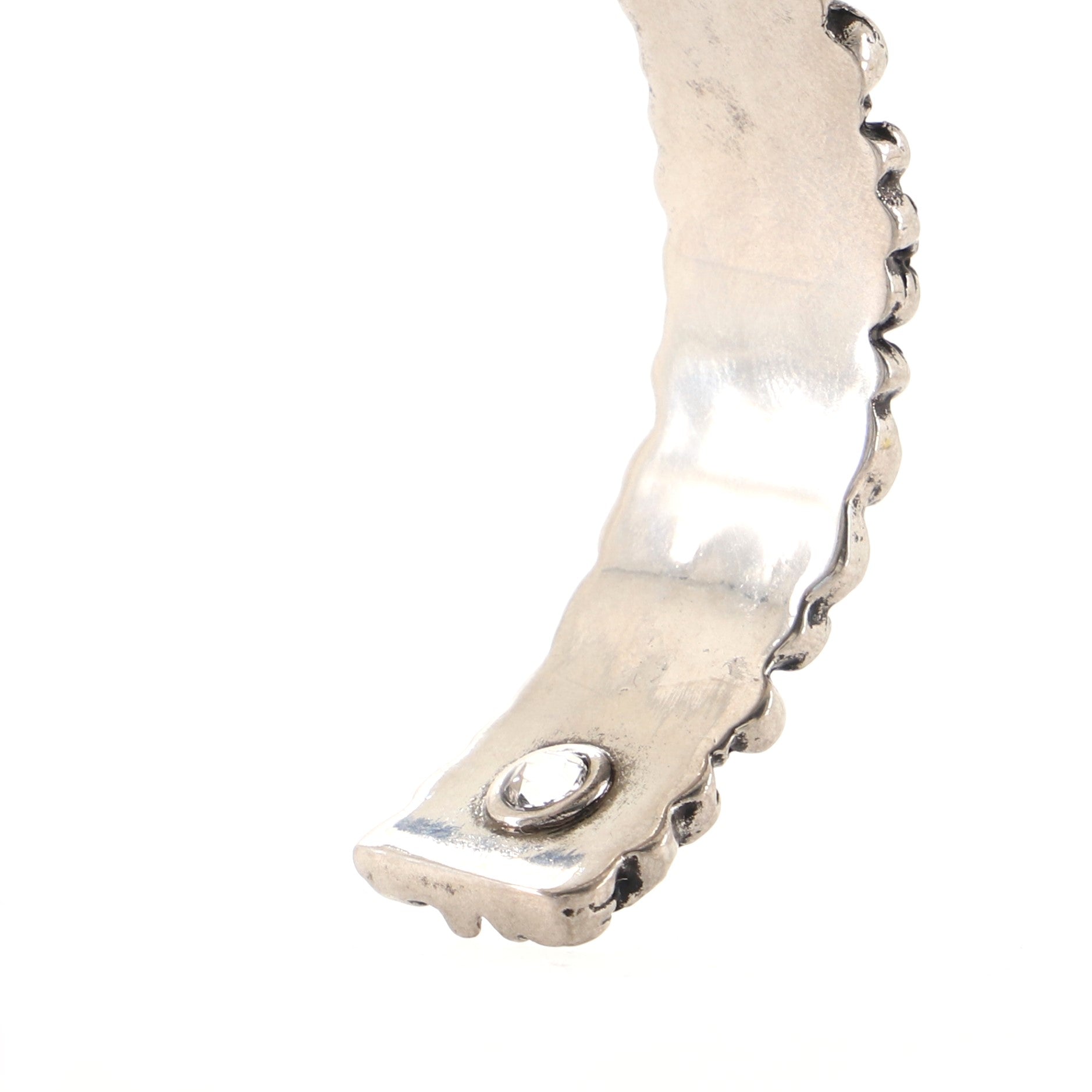 Lion Mane Cuff Bracelet Engraved Metal Medium