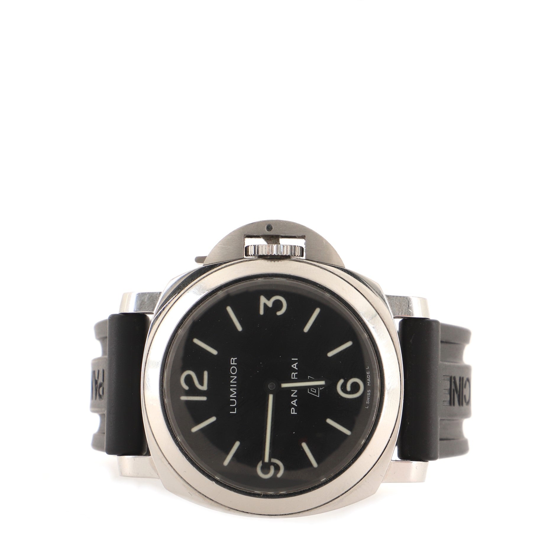 Luminor Base Manual Watch Stainless Steel and Rubber 44