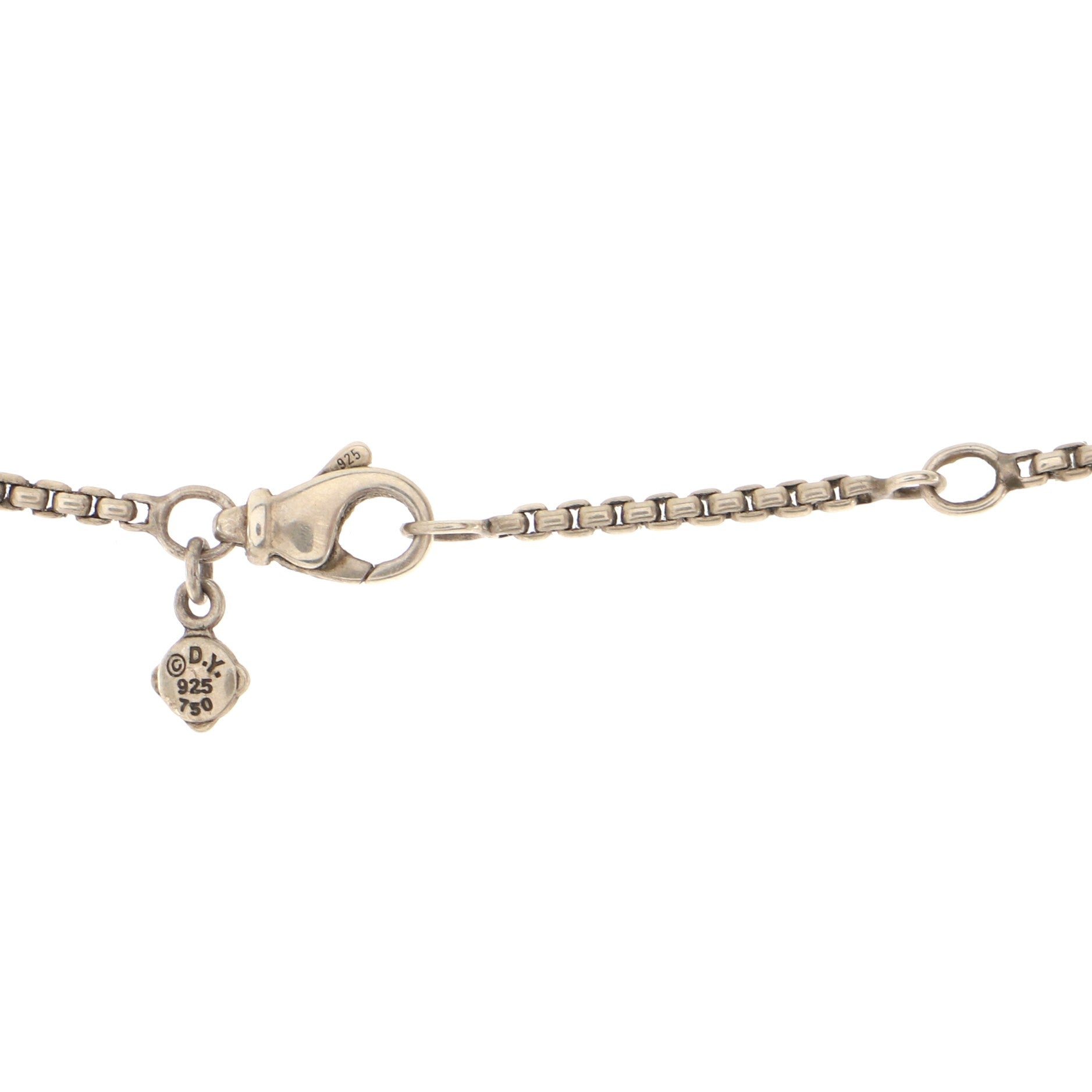 Belmont Double Curb Link Necklace Sterling Silver with 18K Yellow Gold