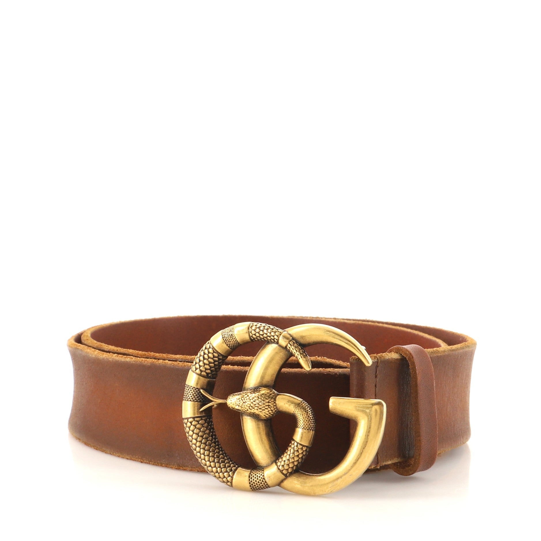 Snake Marmont Belt Leather Wide 85