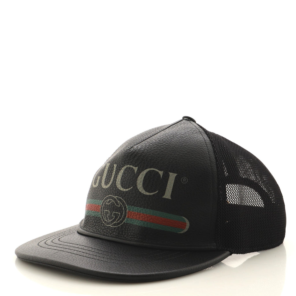 Logo Baseball Cap Printed Leather XL