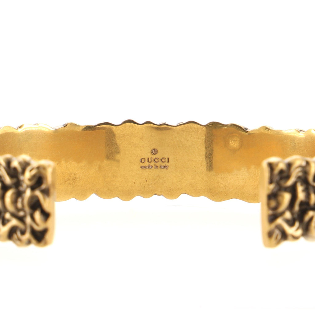 Lion Mane Cuff Bracelet Engraved Metal Medium