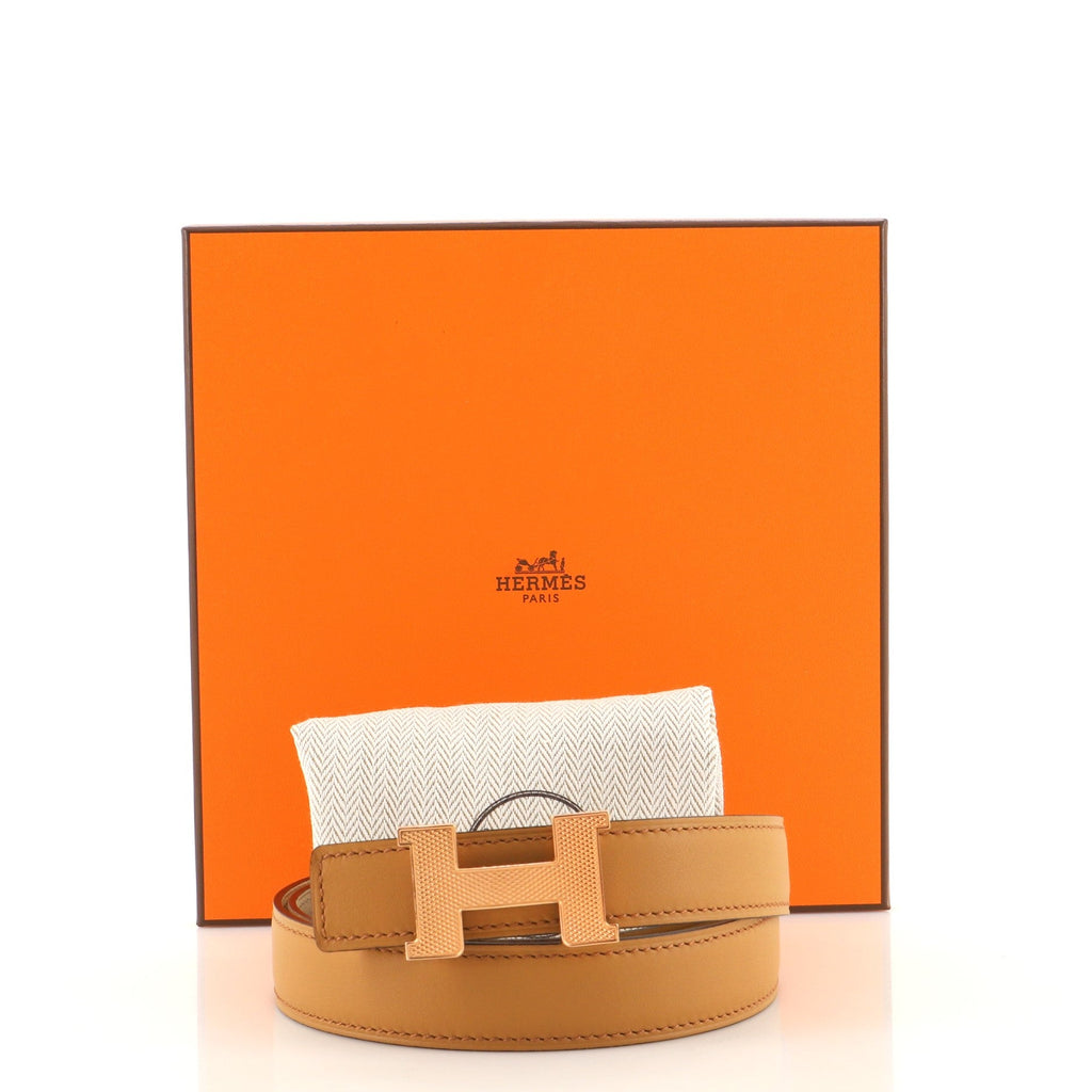 Constance Reversible Belt Leather with Guilloche Hardware Medium 75